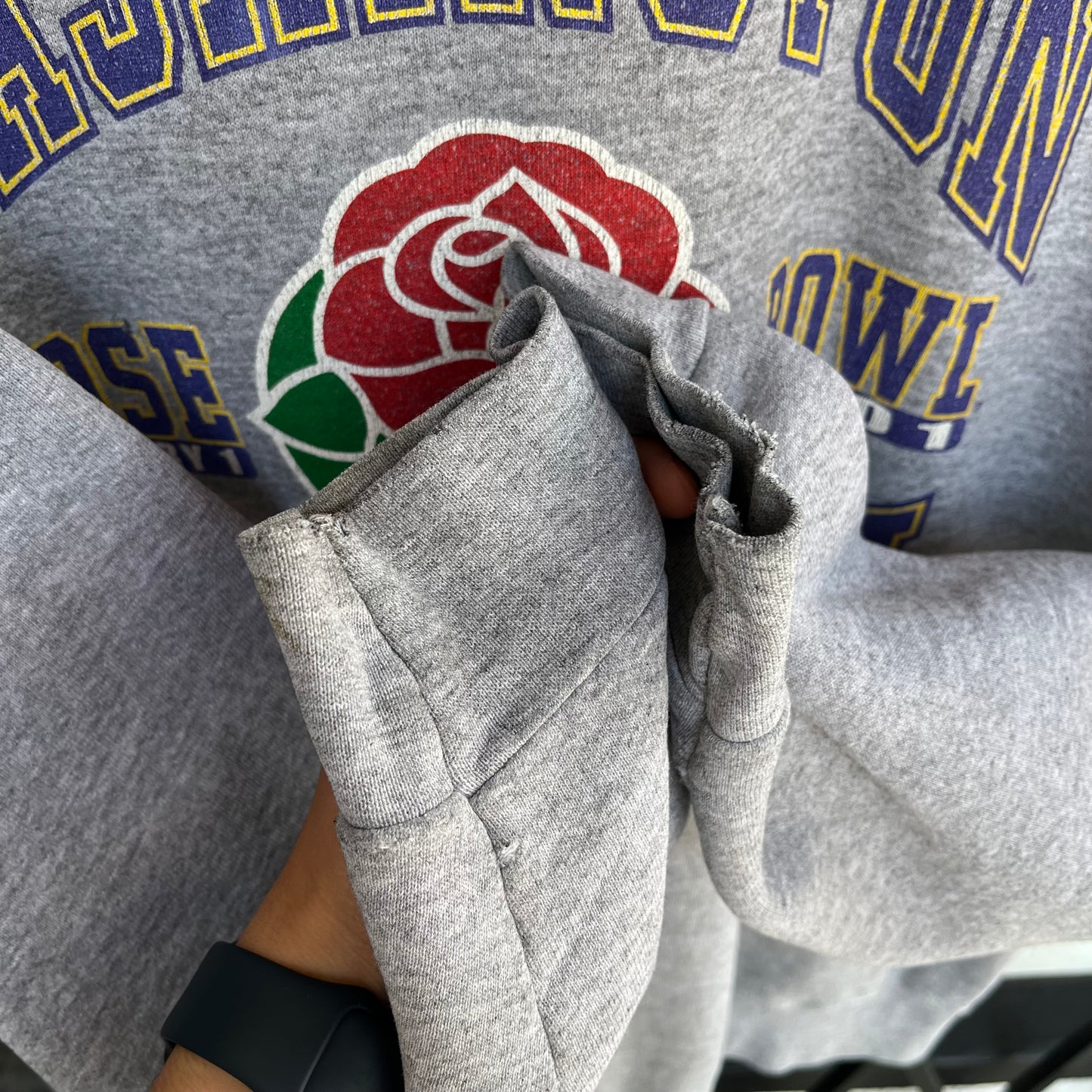 2001 Washington Huskies Rose Bowl Crewneck - Size XL