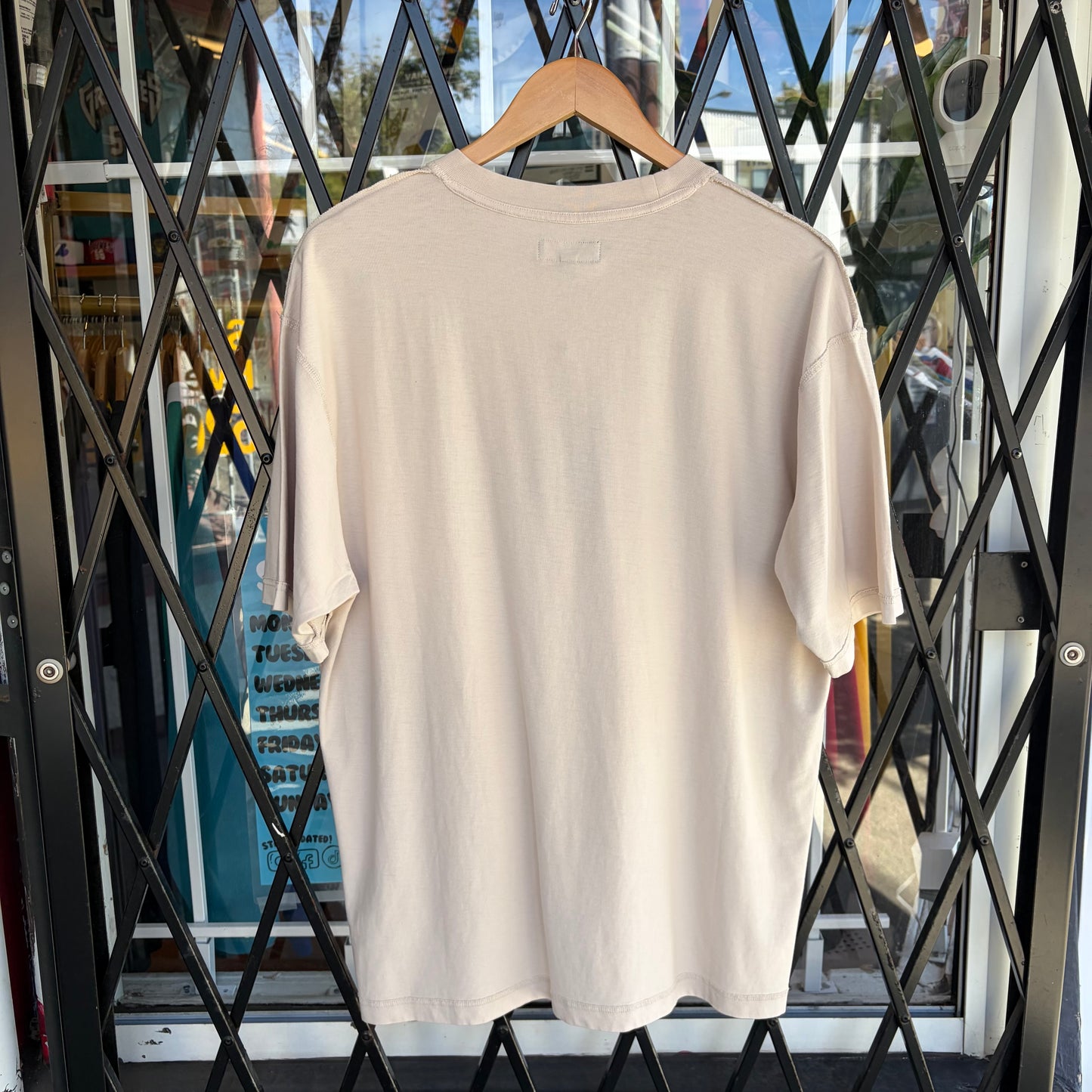 Stussy Lazy SS Tee Bone - Size L