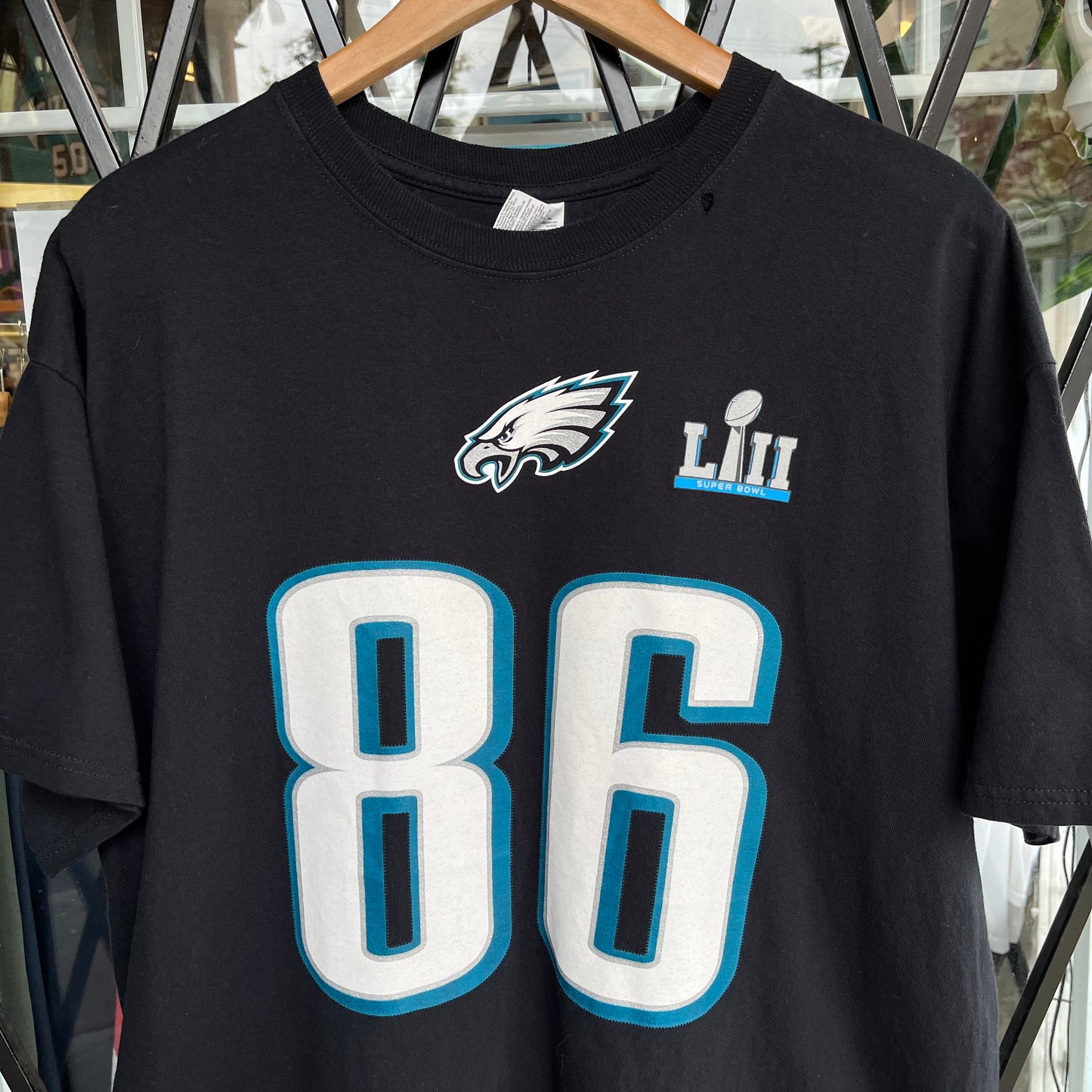 2017 Philadelphia Eagles Zach Ertz Super Bowl Tee - Size XL