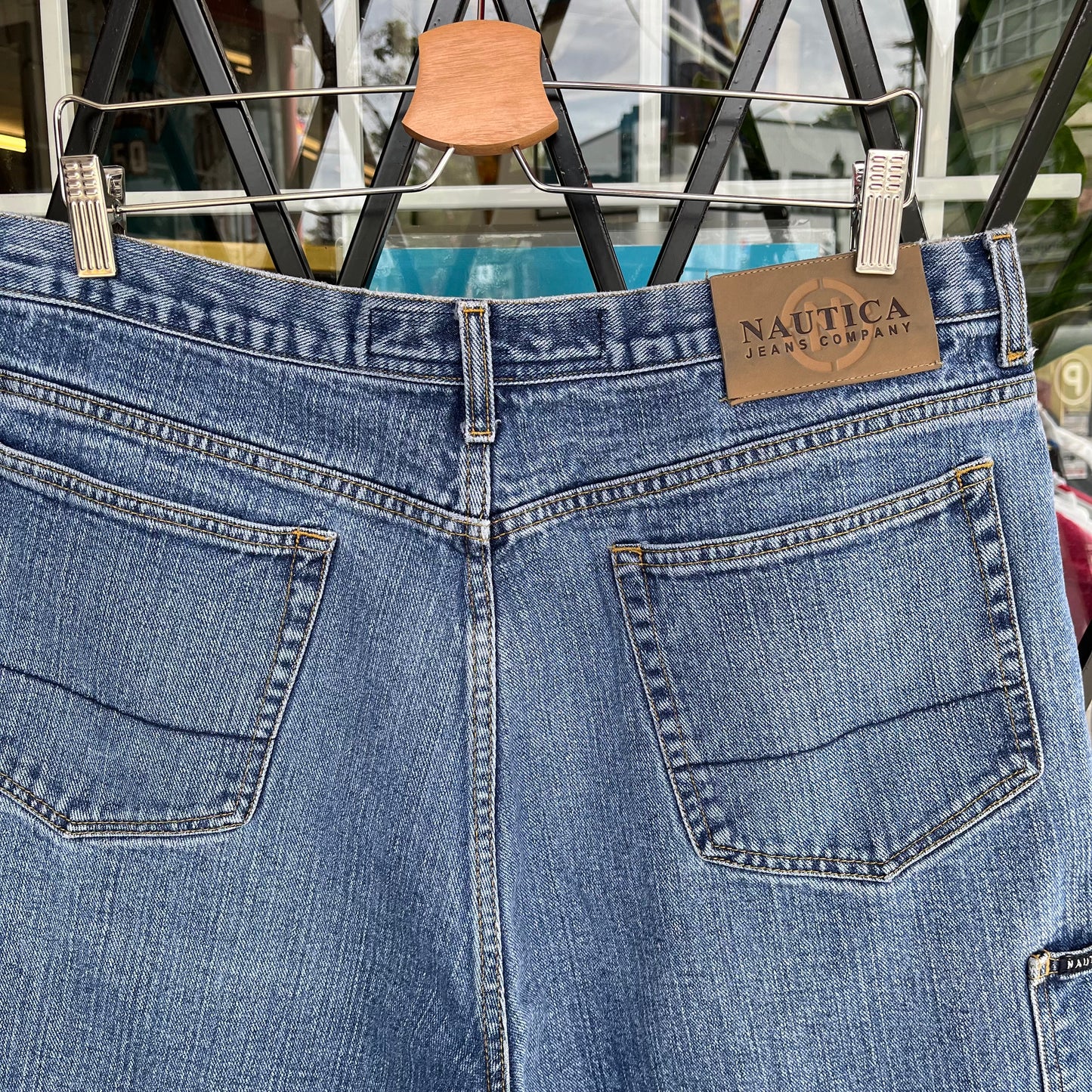 Y2K Nautica Baggy Denim Shorts - Size 36W