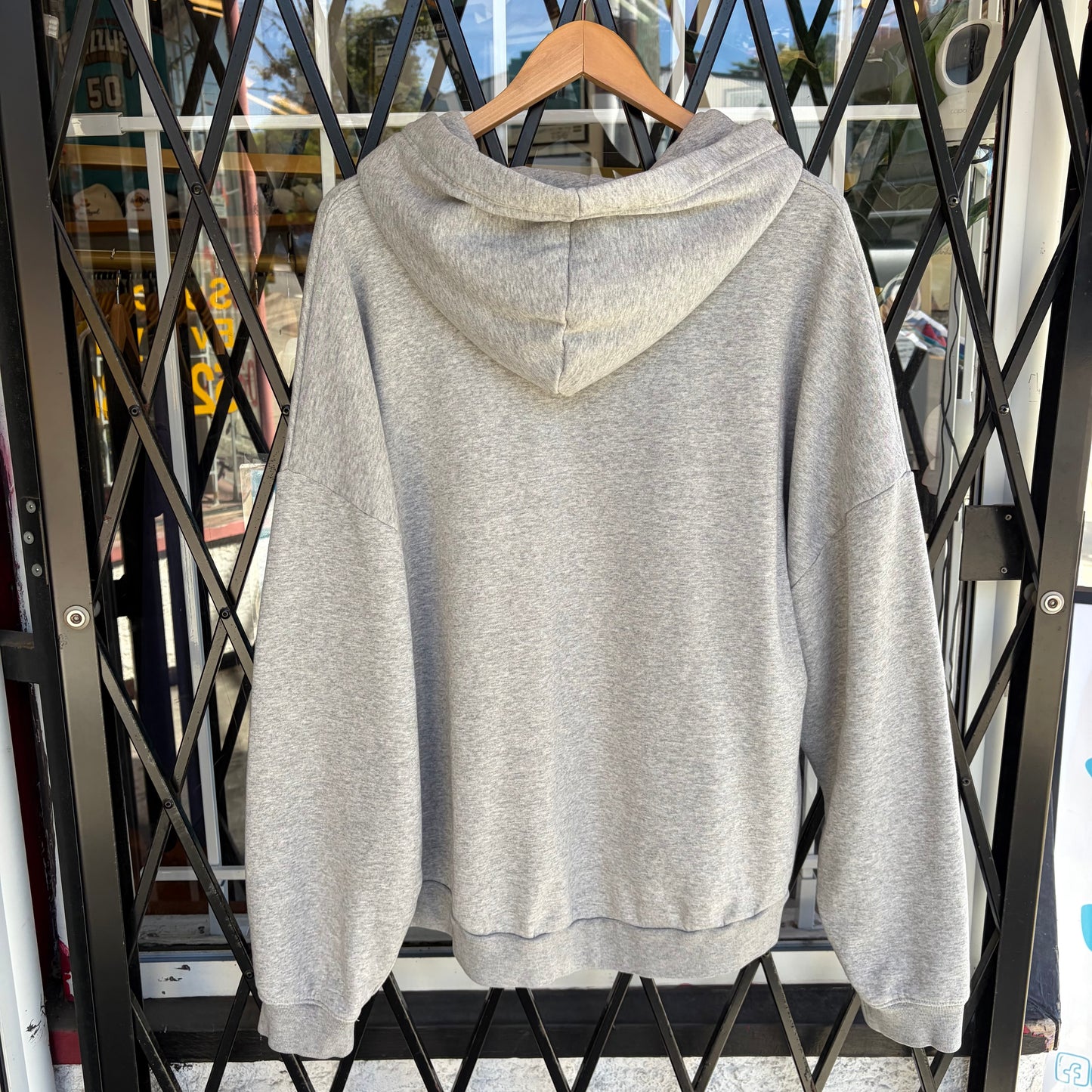 Gap Leather Spellout Hoodie - Size L Tall