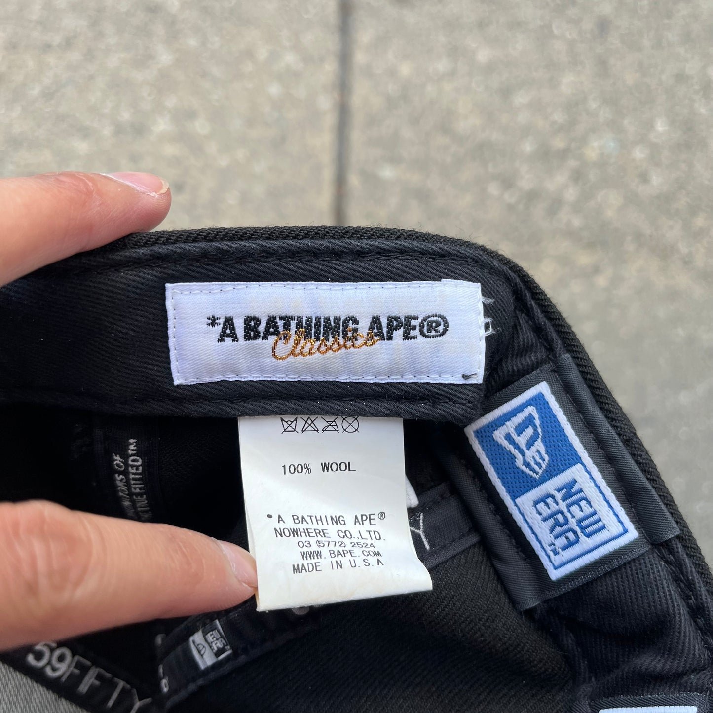 Bape x New Era Hat - Size 7 3/4