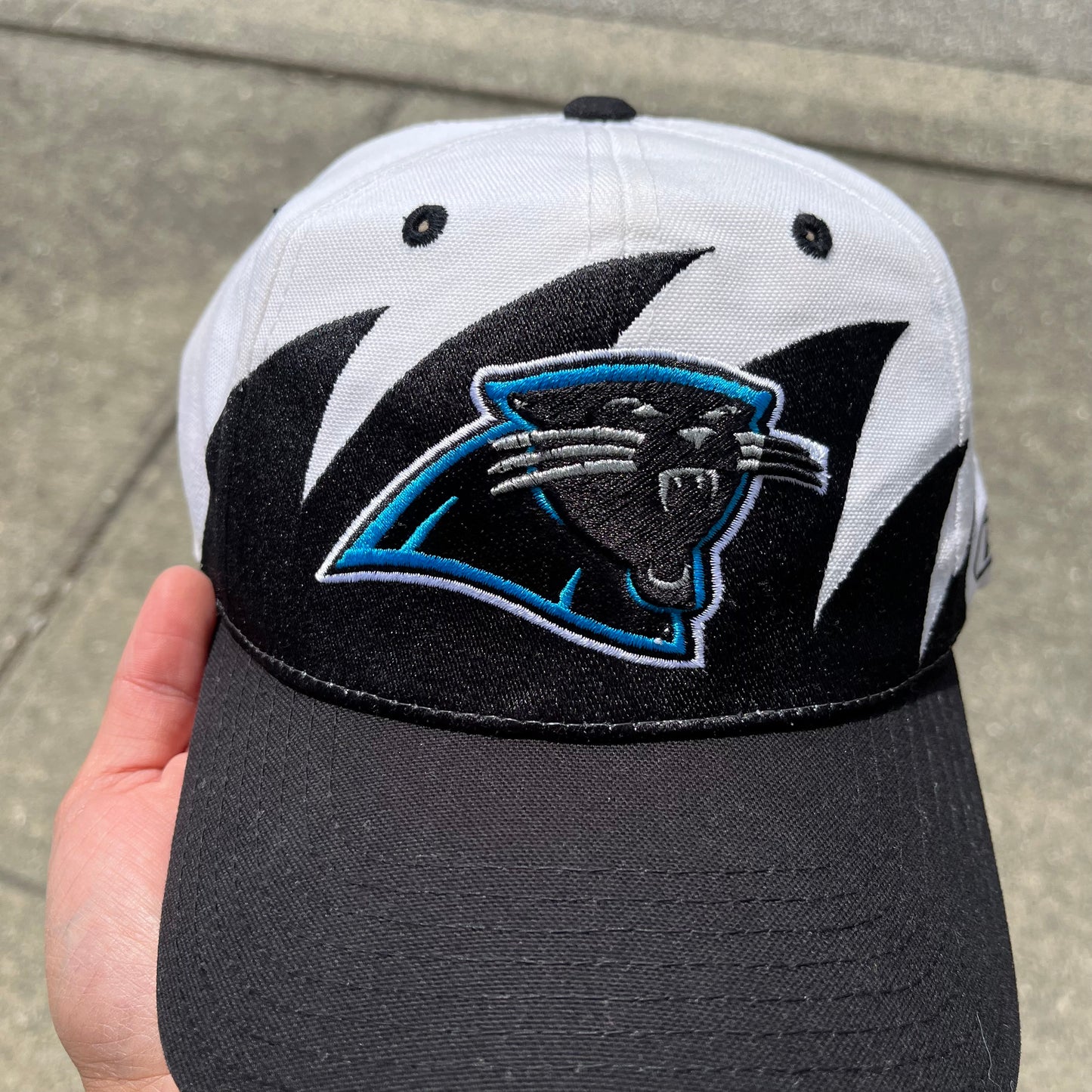 2000’s Reebok Carolina Panthers Sharktooth Velcroback Hat
