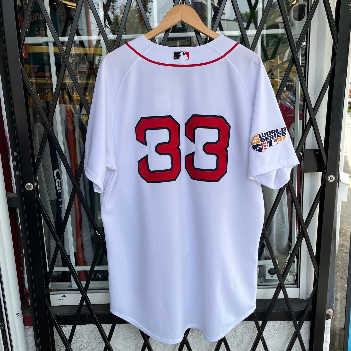 2007 Boston Red Sox Jason Varitek World Series Jersey - Size XXL