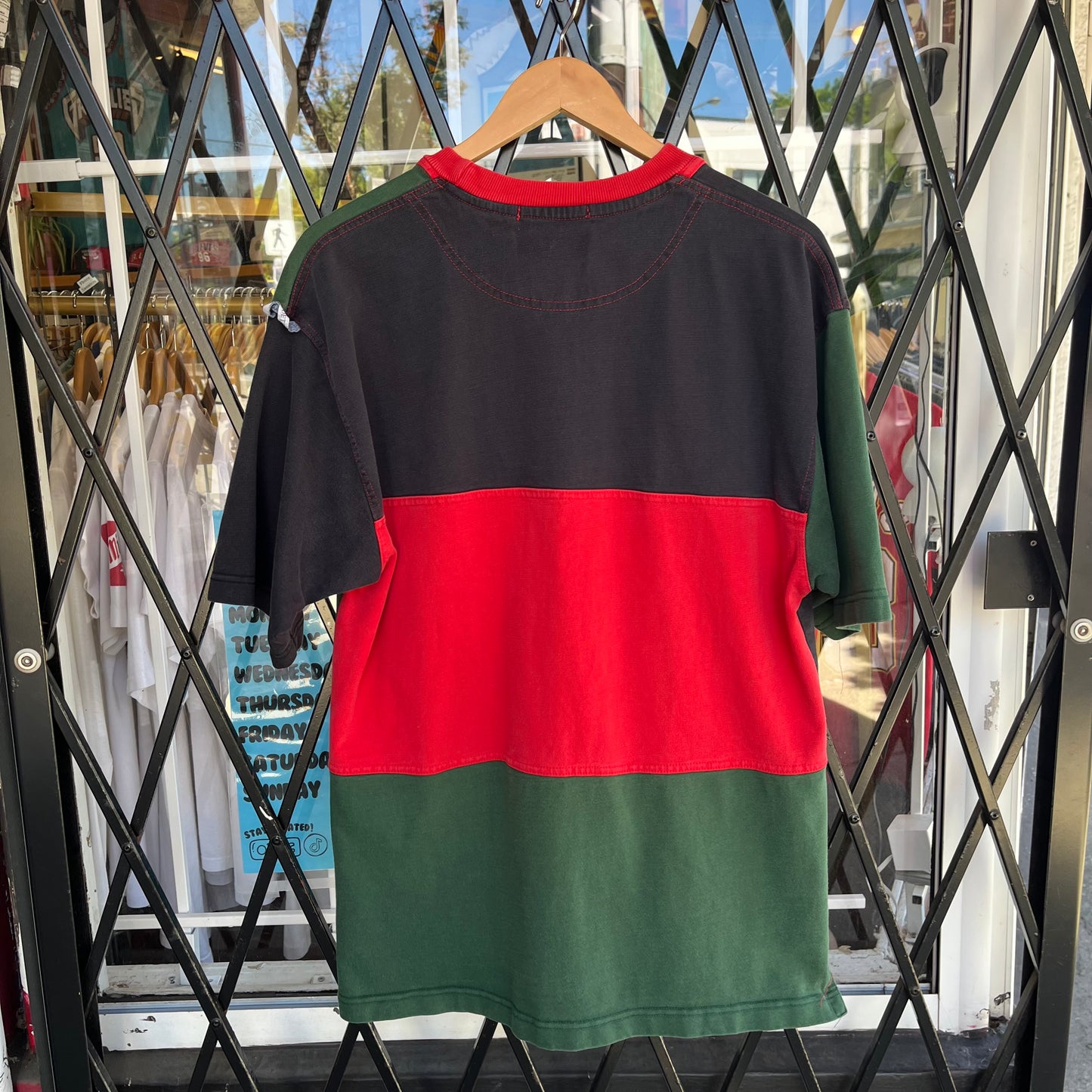 Vintage Kenya Colour Block Tee - Size L