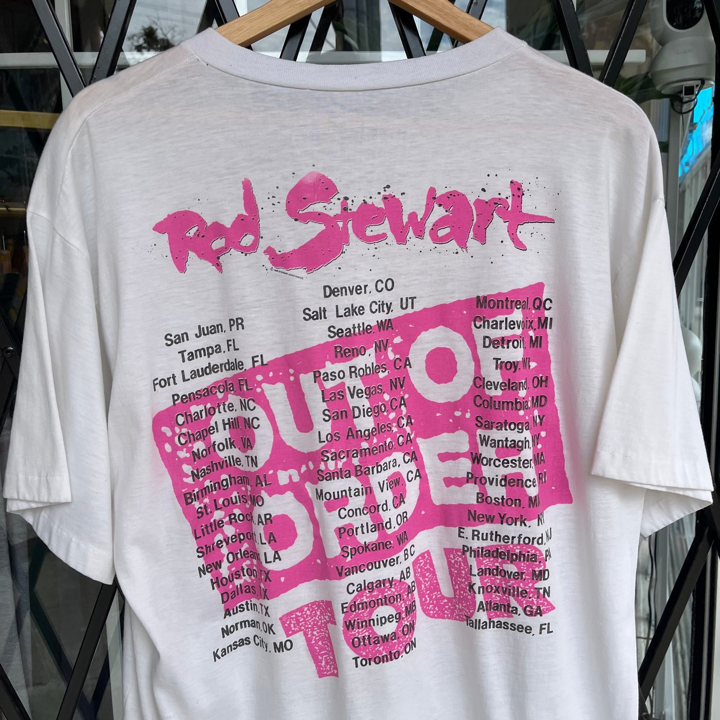Vintage 1988 Rod Stewart Tour Tee - Size XL