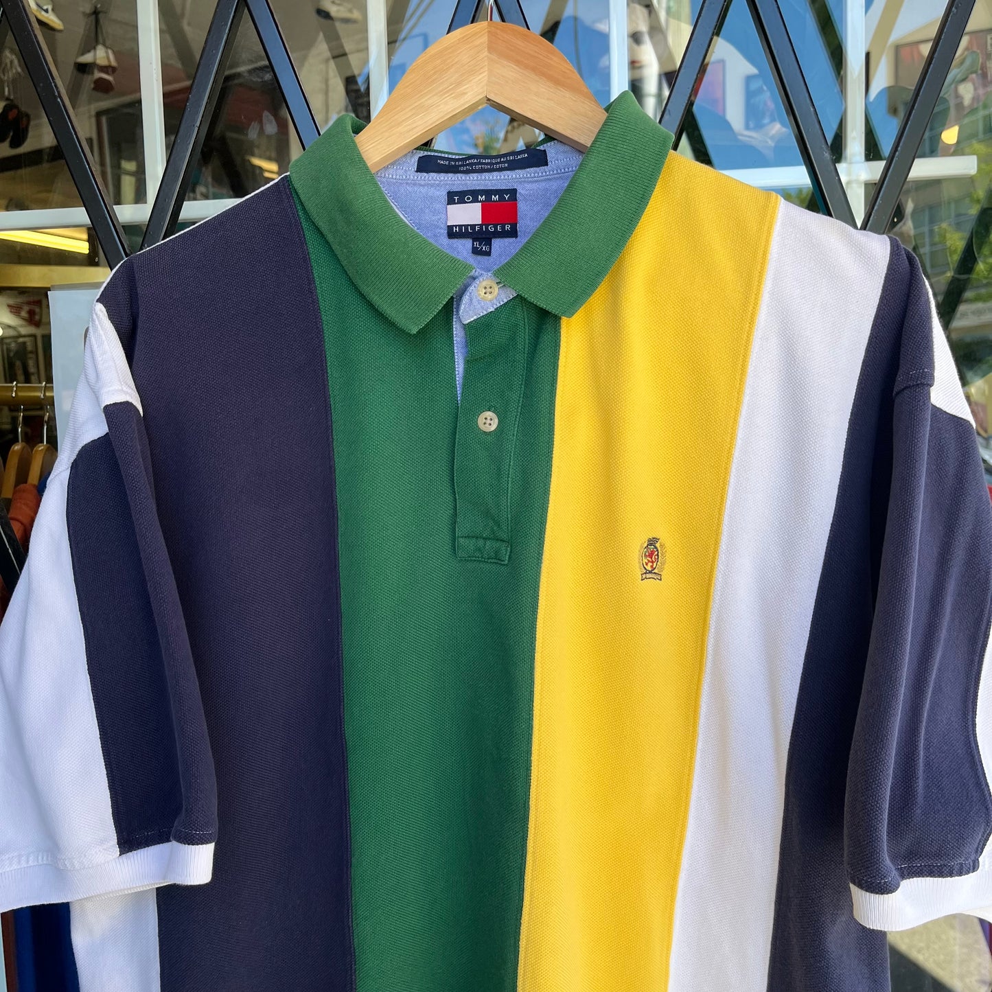 Vintage Tommy Hilfiger Colour Block Shirt - Size XL