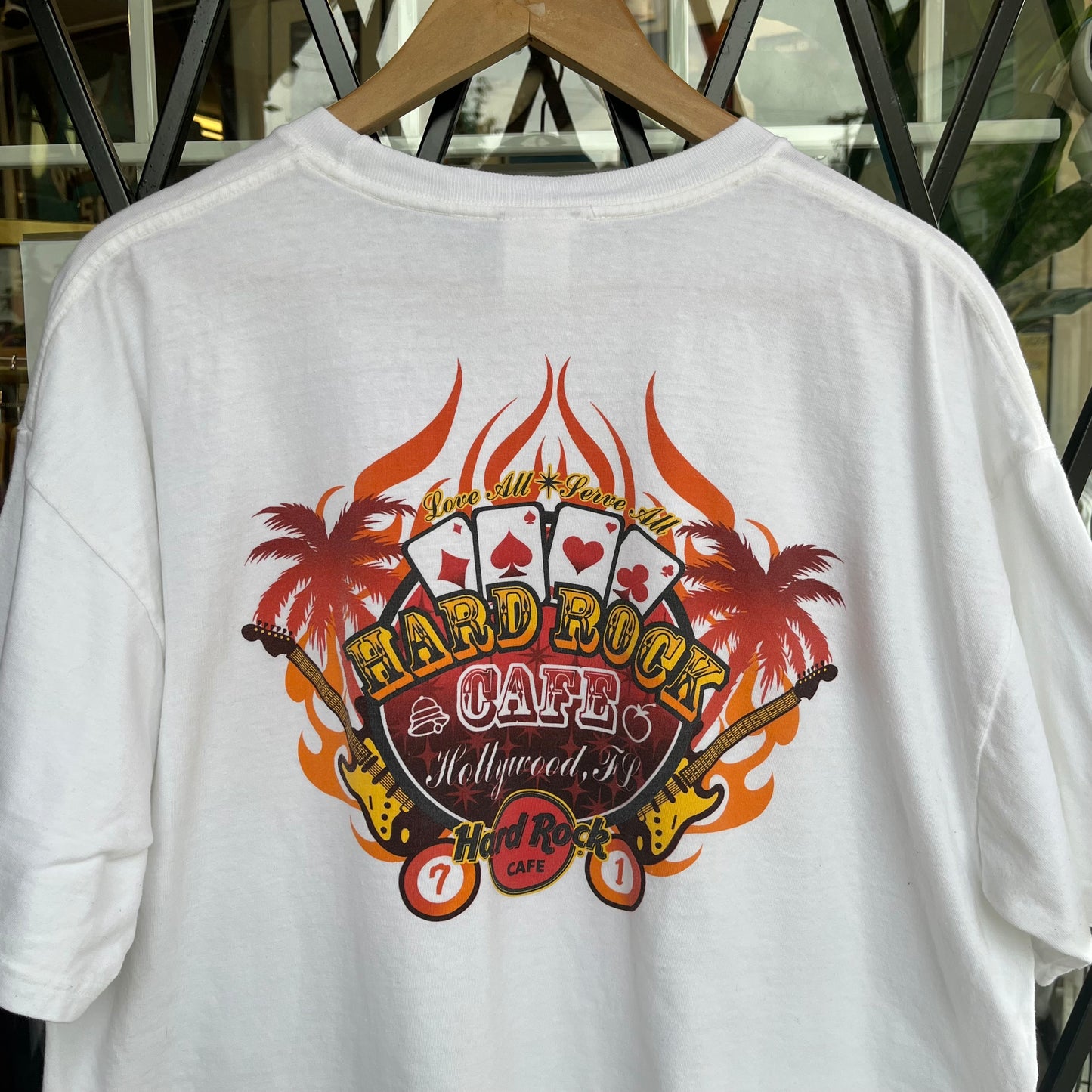Hard Rock Cafe Hollywood Cards Tee - Size XL