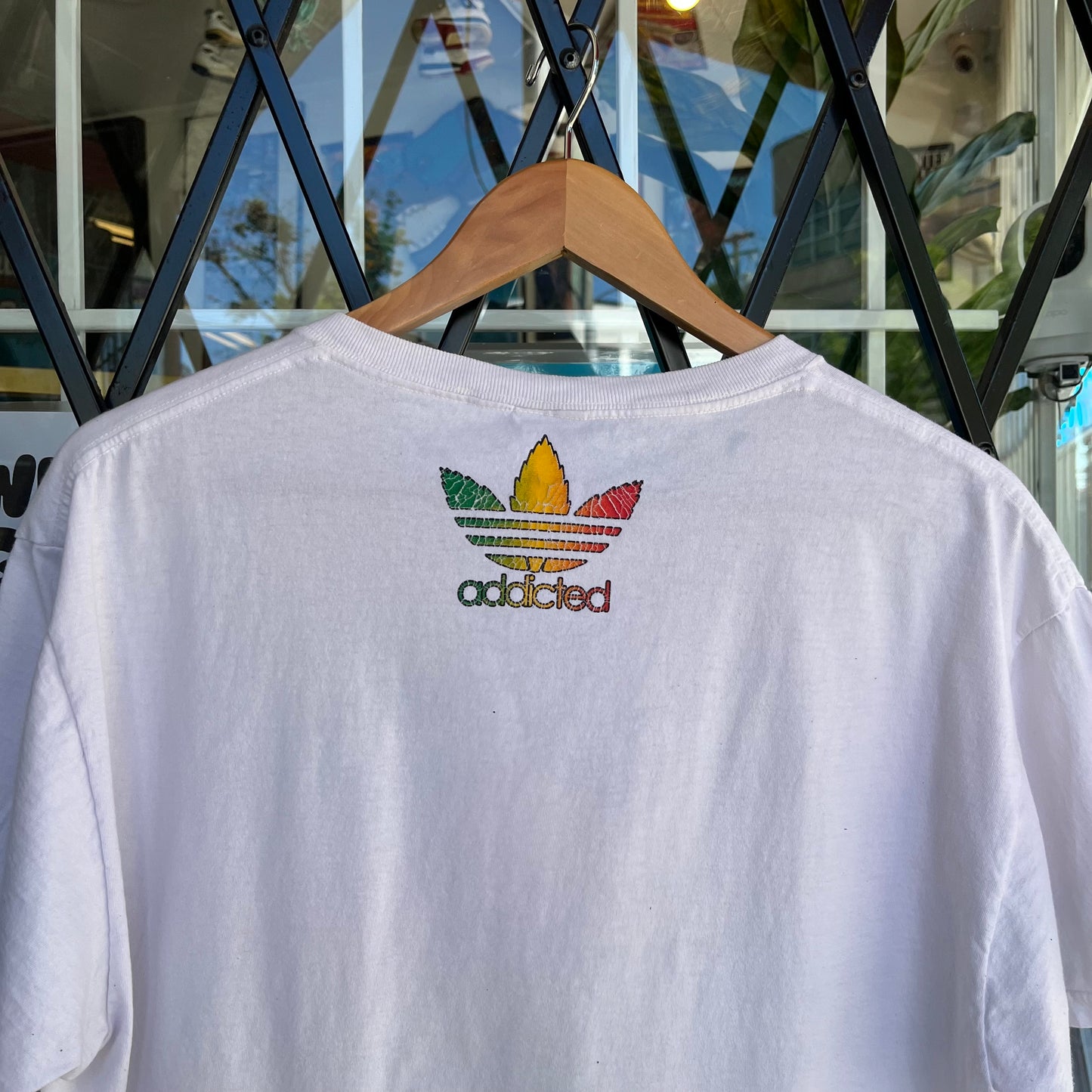 Adidas Weed Parody Tee - Size L