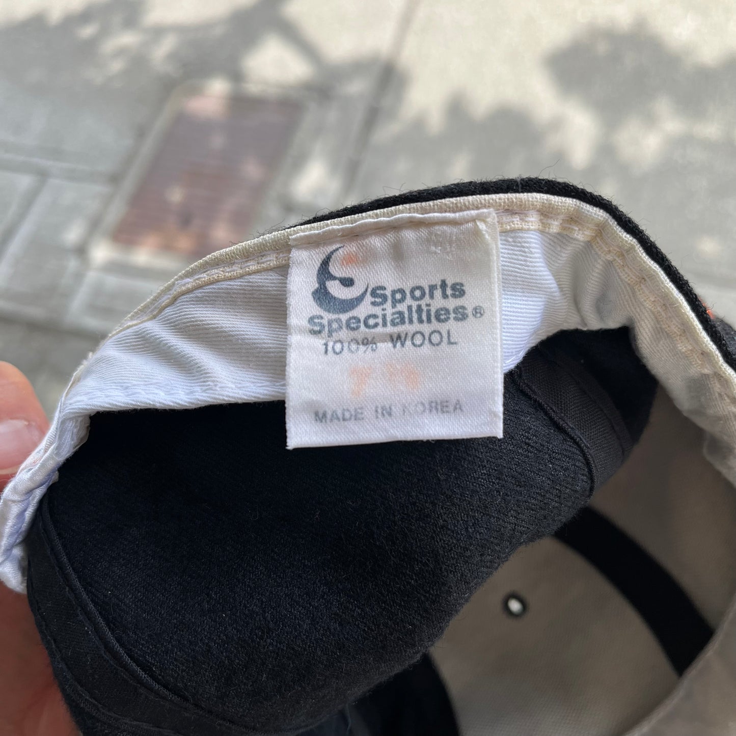 Vintage San Jose Sharks Script Fitted Hat