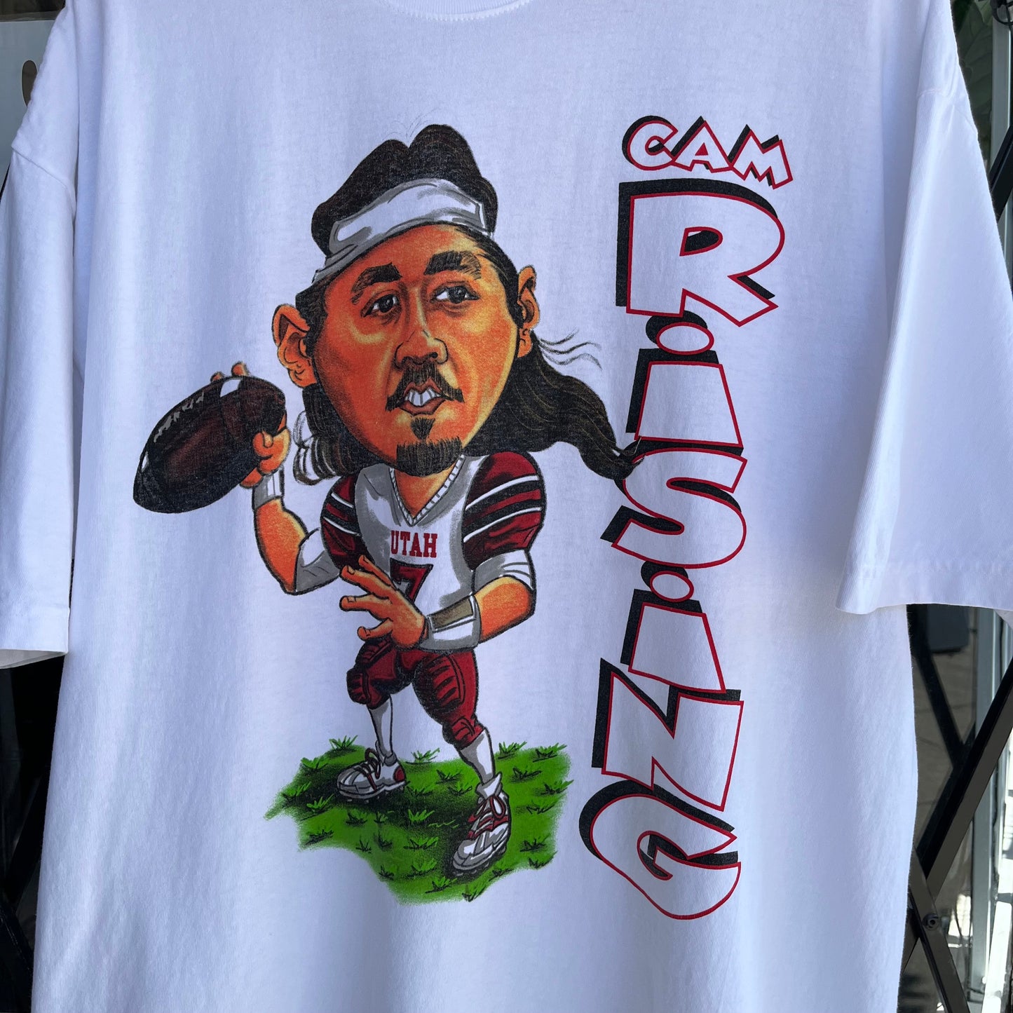 2023 Cam Rising Utah Football Tee - Size XL
