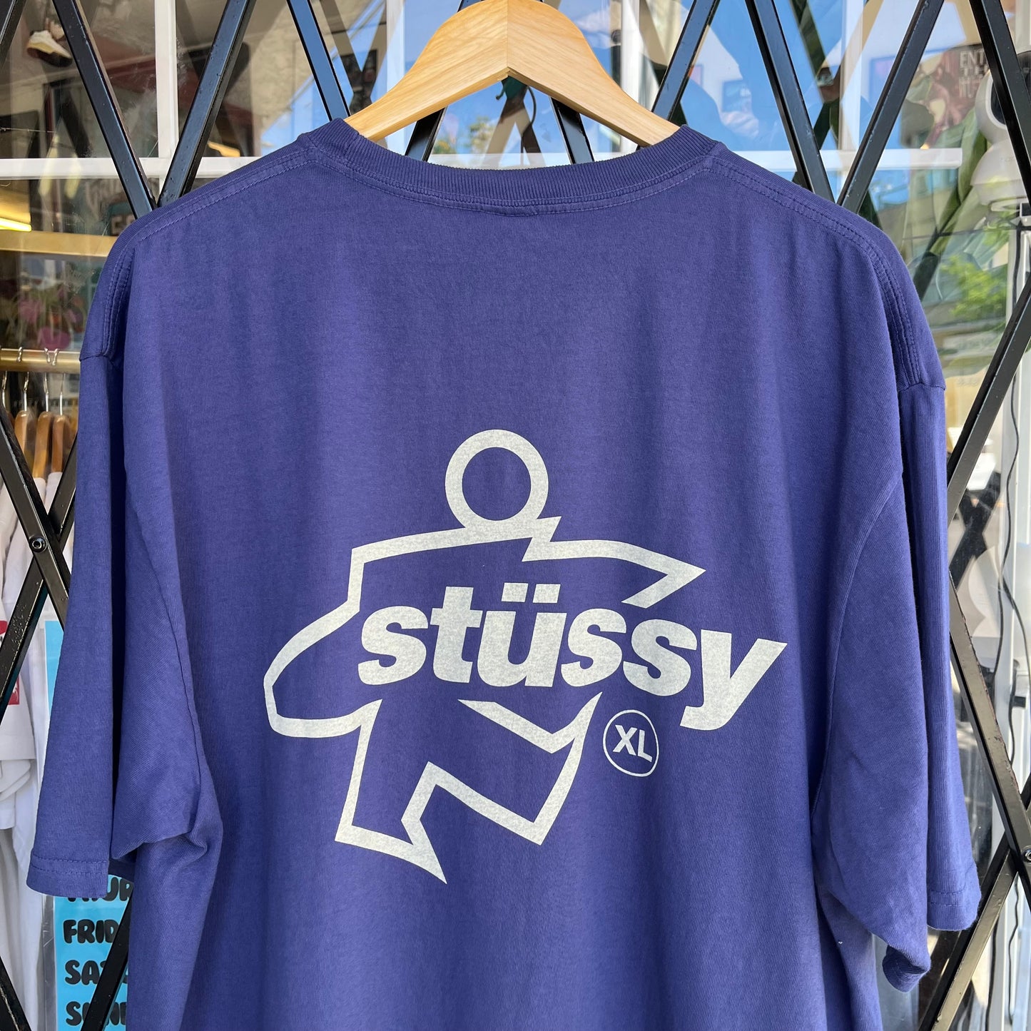 Stussy Surf Size Tee Indigo - Size XL