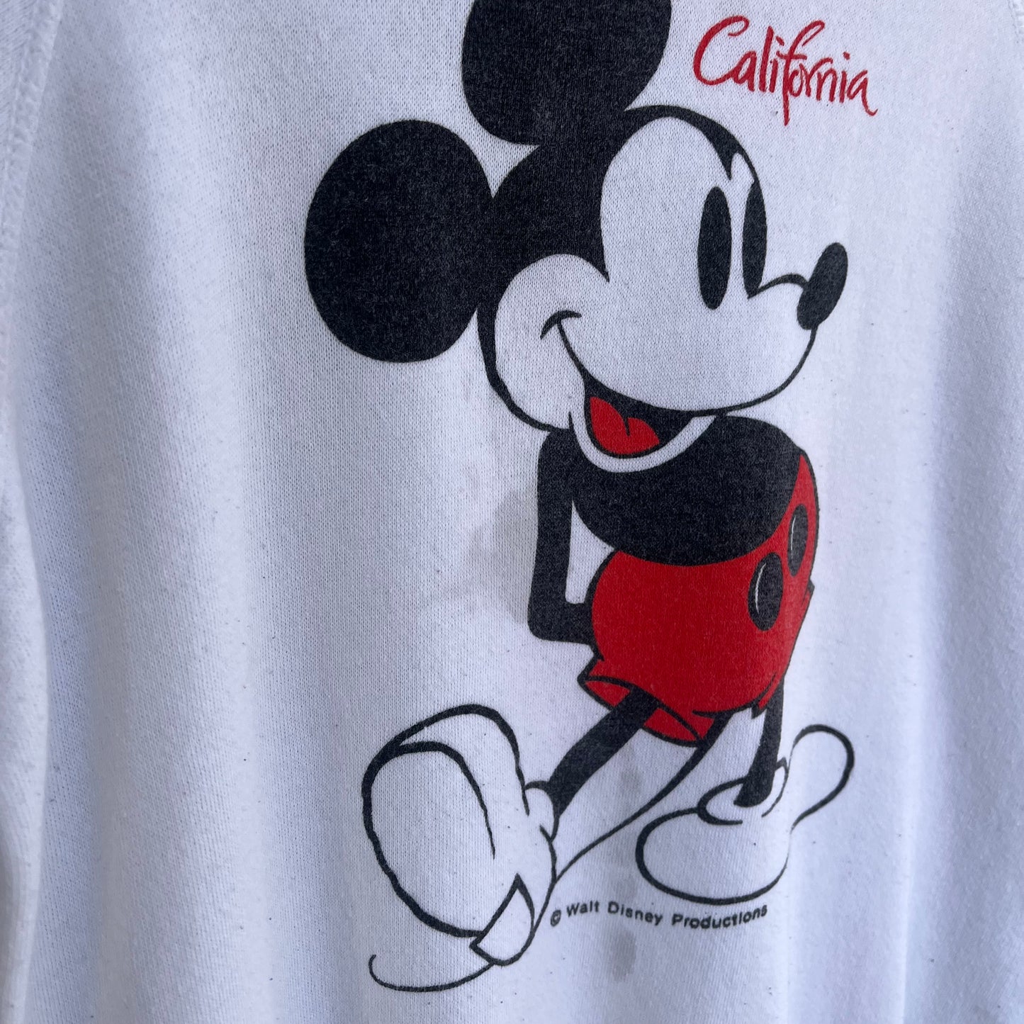 Vintage 80s Disney California Mickey Crewneck - Size M