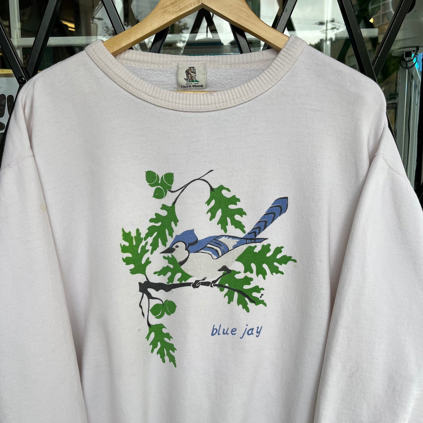 Vintage Blue Jay Bird Crewneck - Size XXL