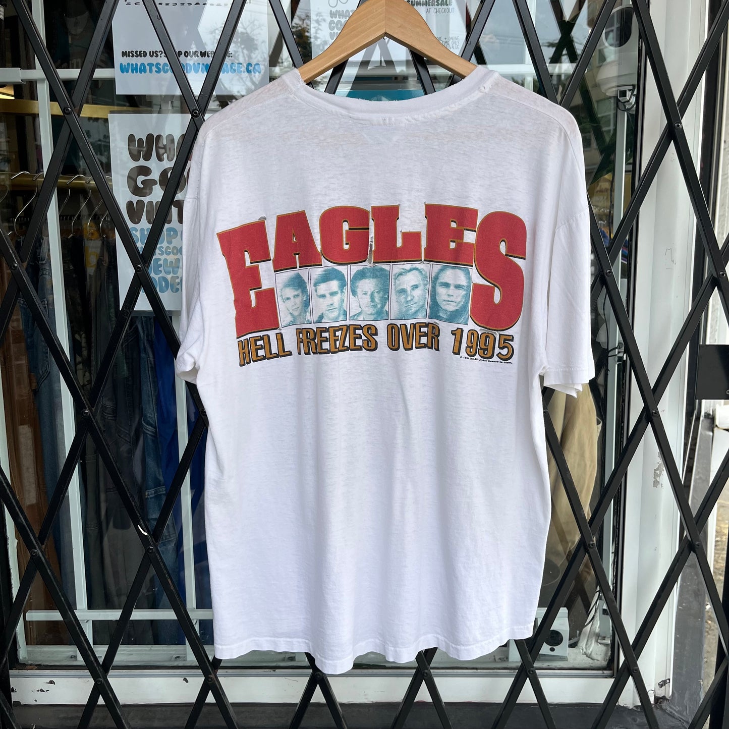 1995 Eagles Hell Freezes Over Tour Tee - Size XL