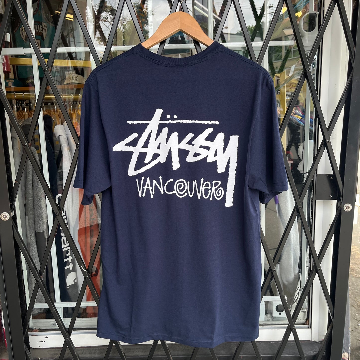 Stussy Vancouver Stock Tee Navy - Size M