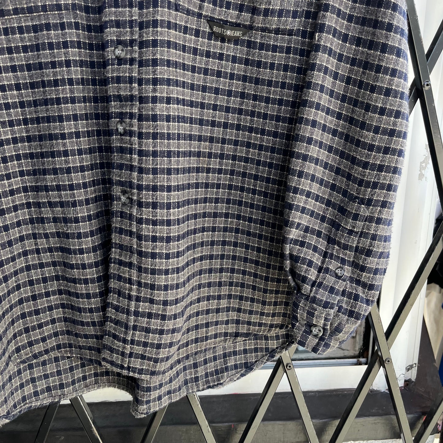 Vintage Roots Button Up Shirt - Size M