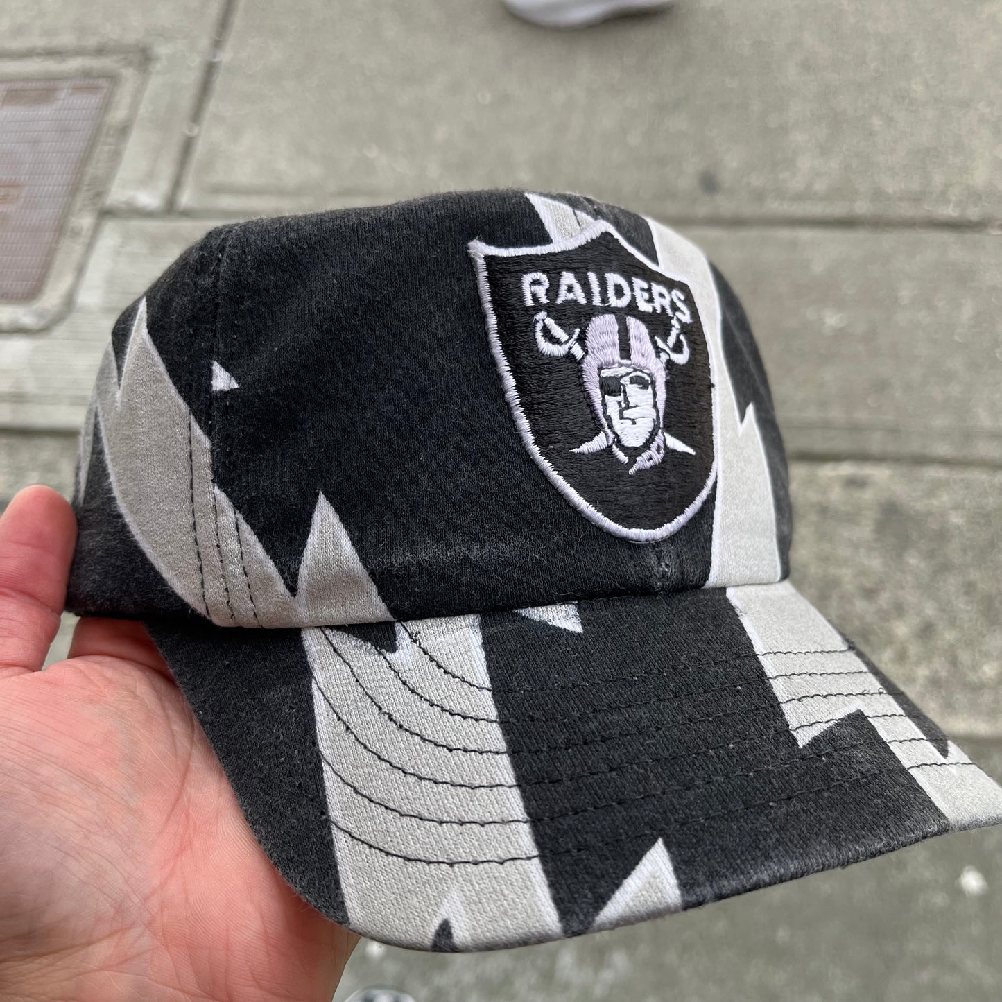 Vintage Los Angeles Raiders Zubaz Snapback