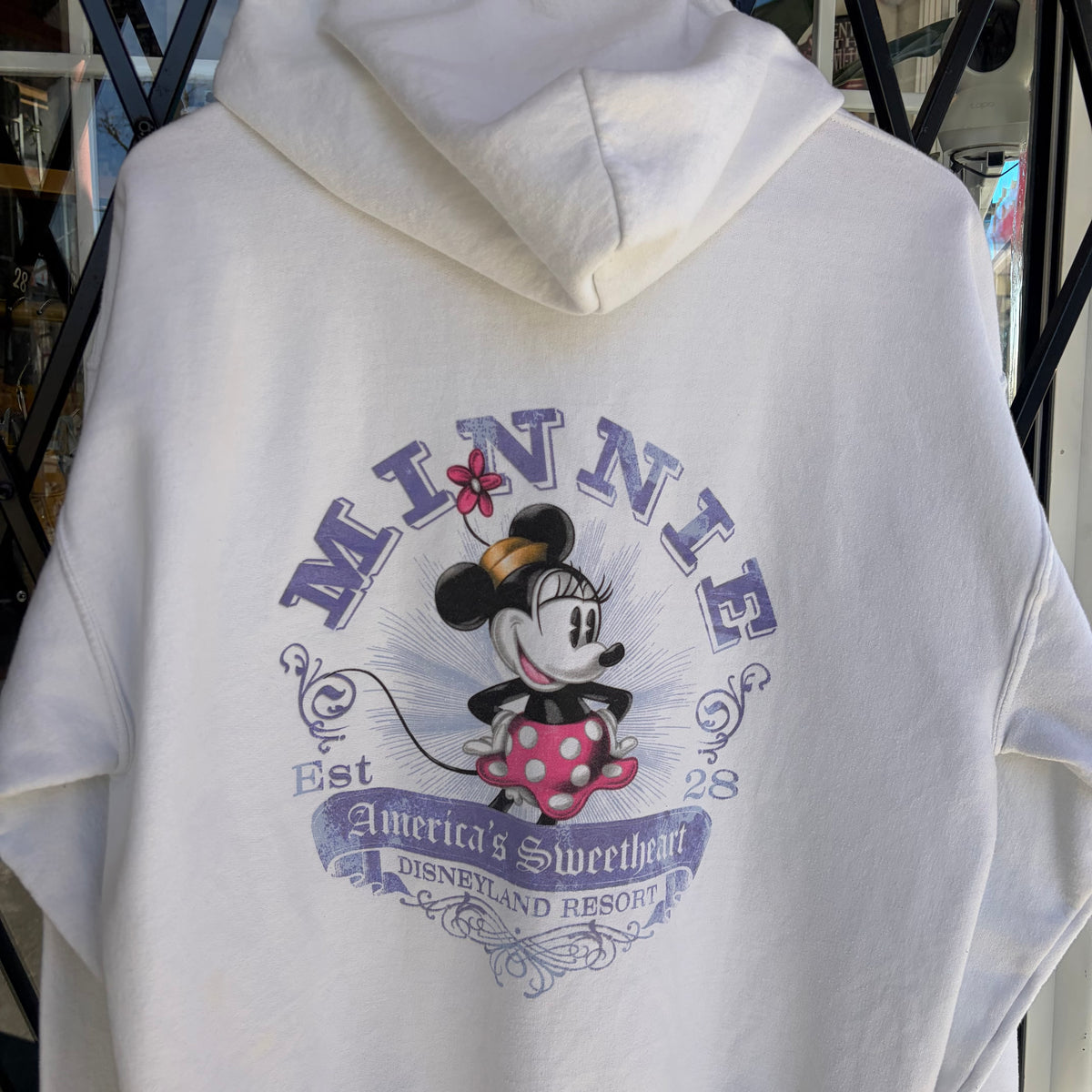 Vintage Disney Minnie Mouse Zip Up Hoodie - Size L