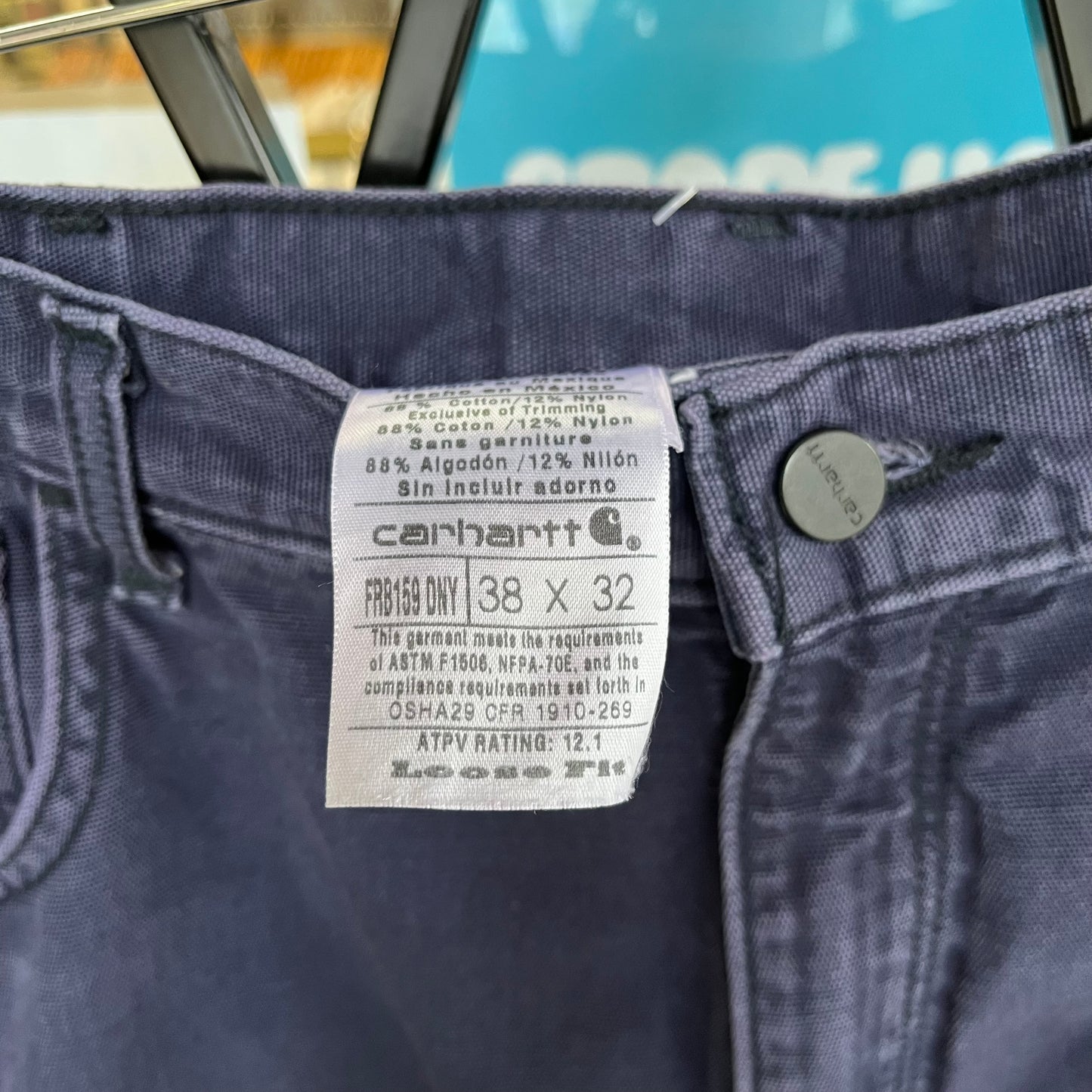 Carhartt FR Navy Pants - Size 38W