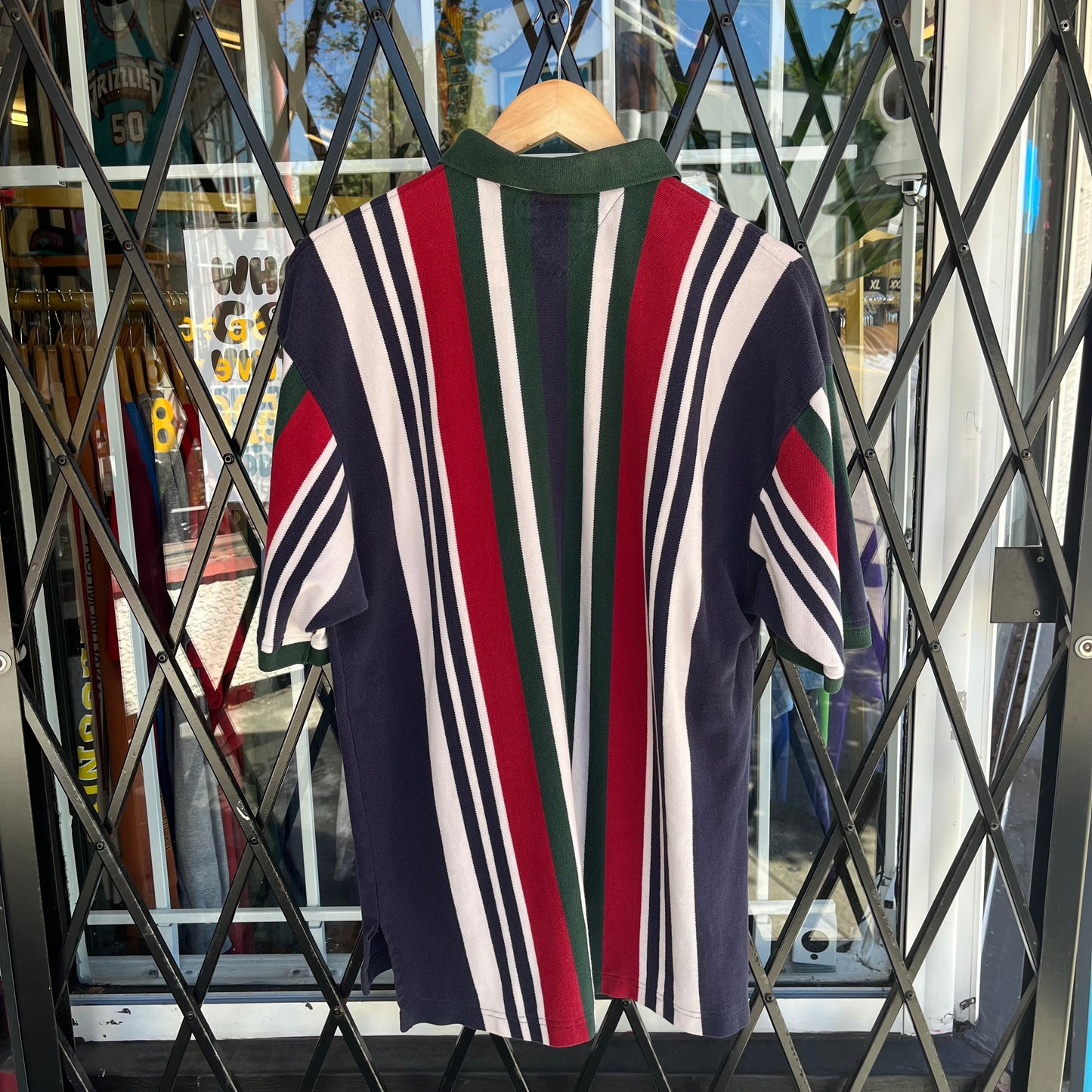 Vintage Tommy Stripe Shirt - Size XL