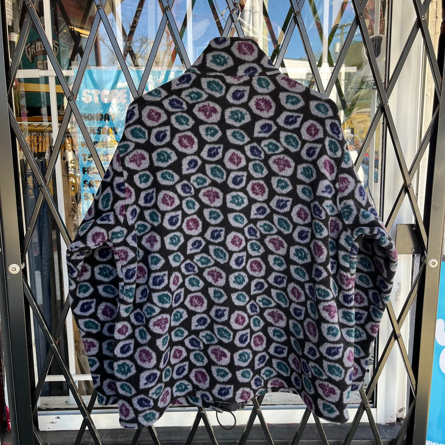 Vintage Fleece Zip Up Jacket - Size XL