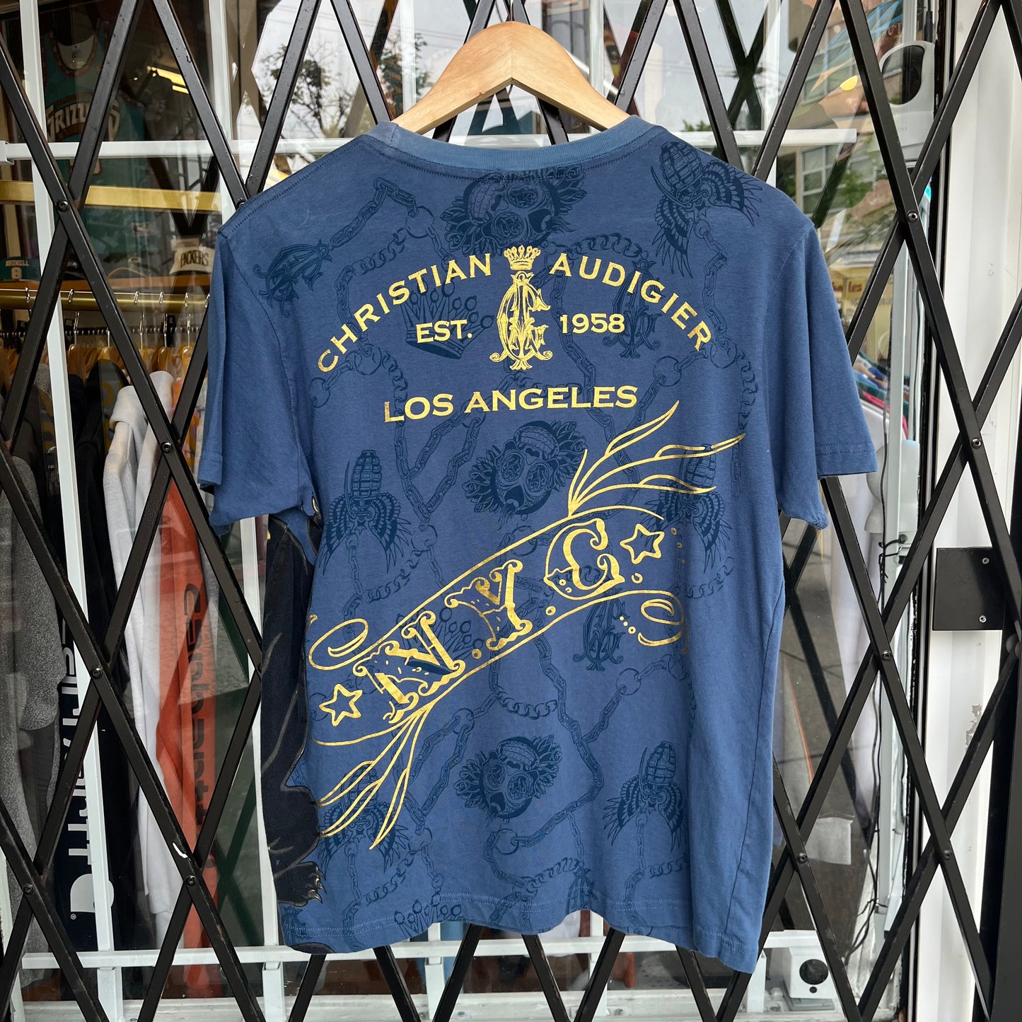 Y2K Christian Audigier Tee - Size M