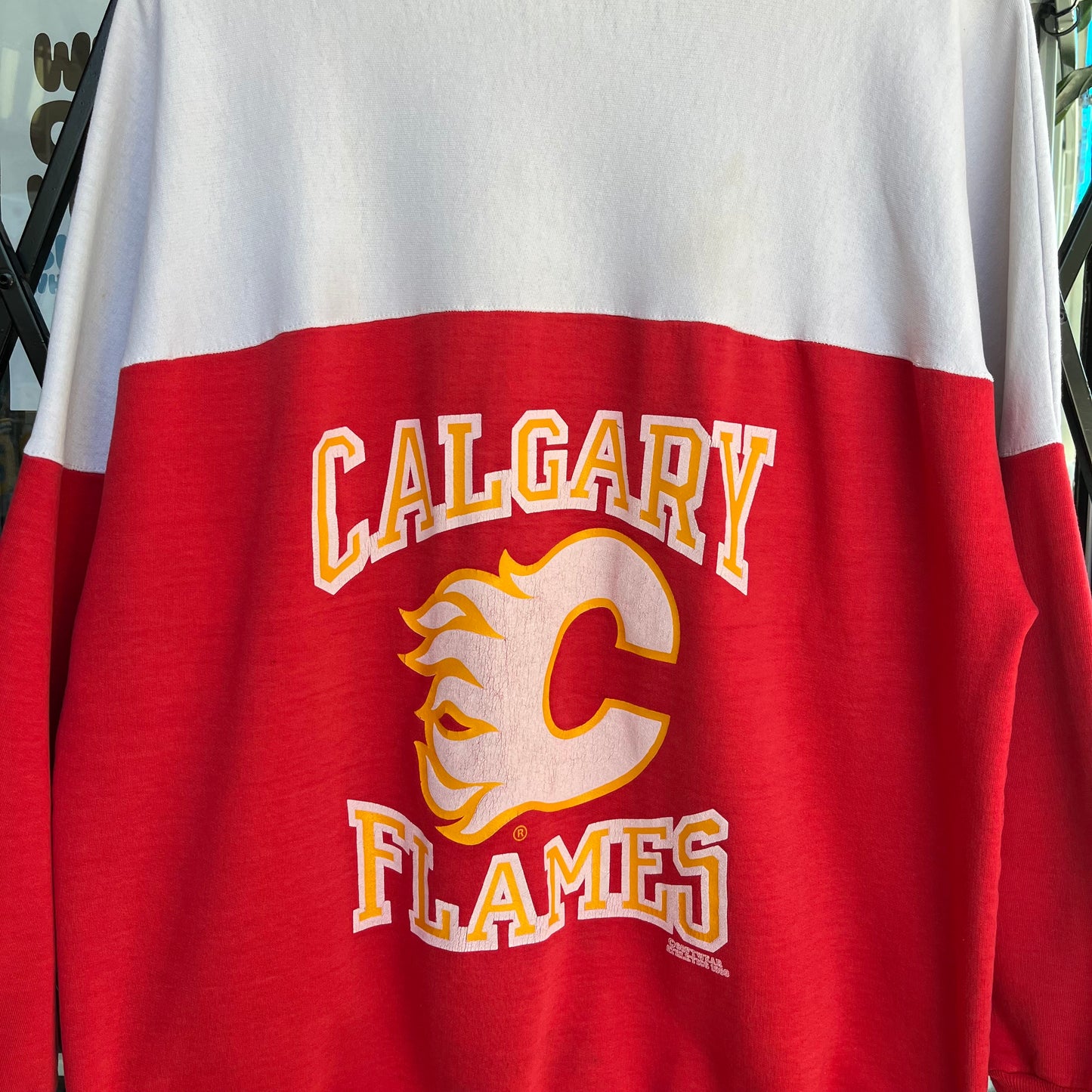 1989 Calgary Flames Crewneck - Size XL
