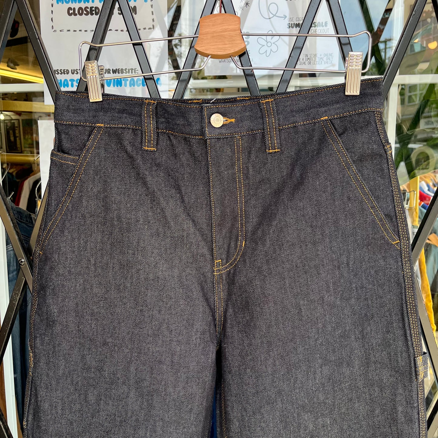 Stussy Work Gear Carpenter Denim Pant 14oz - Size 30W