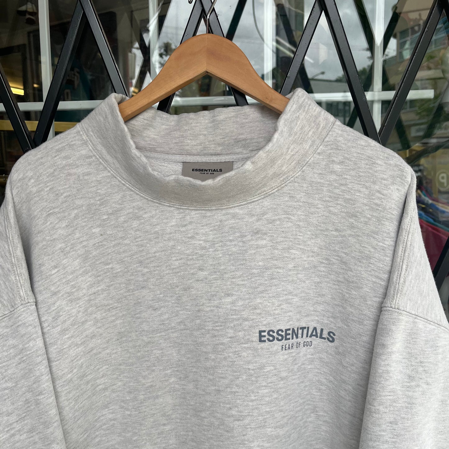 Fear of God Essentials Mock Neck Sweater - Size XL