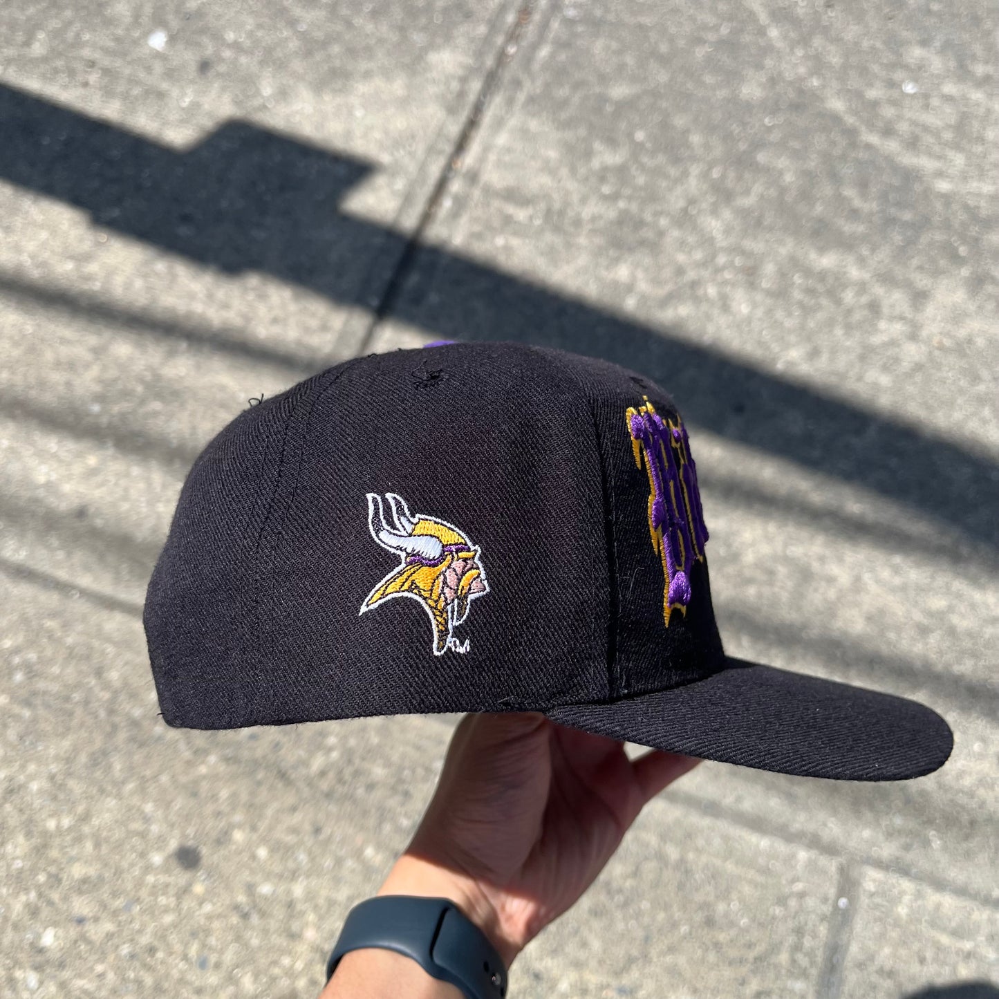 Vintage Minnesota Vikings Old English Snapback