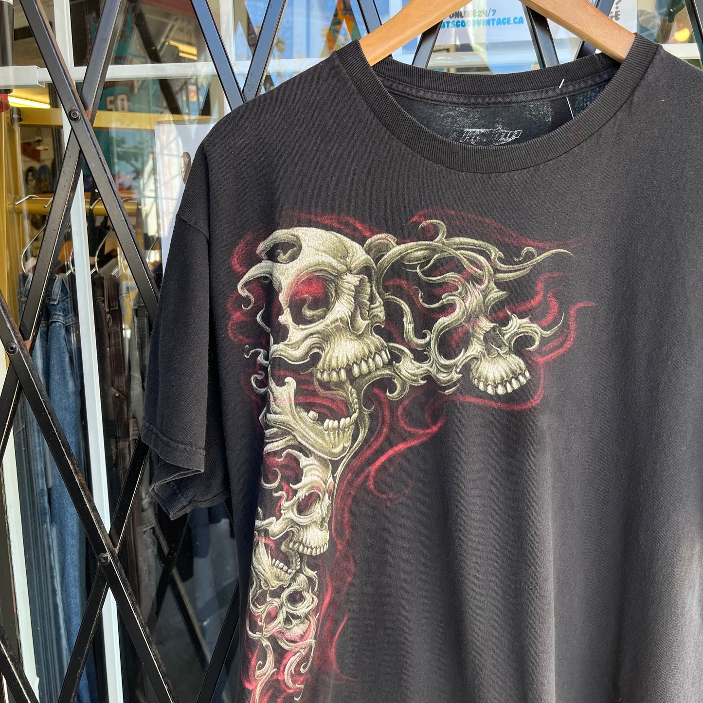 Y2K Skull Tee - Size XL