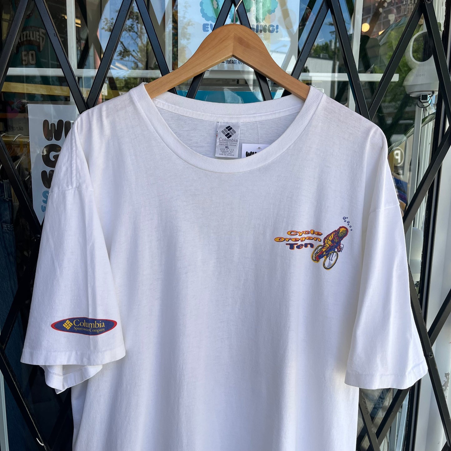 1997 Columbia Cycle Oregon Ten Tee - Size XL