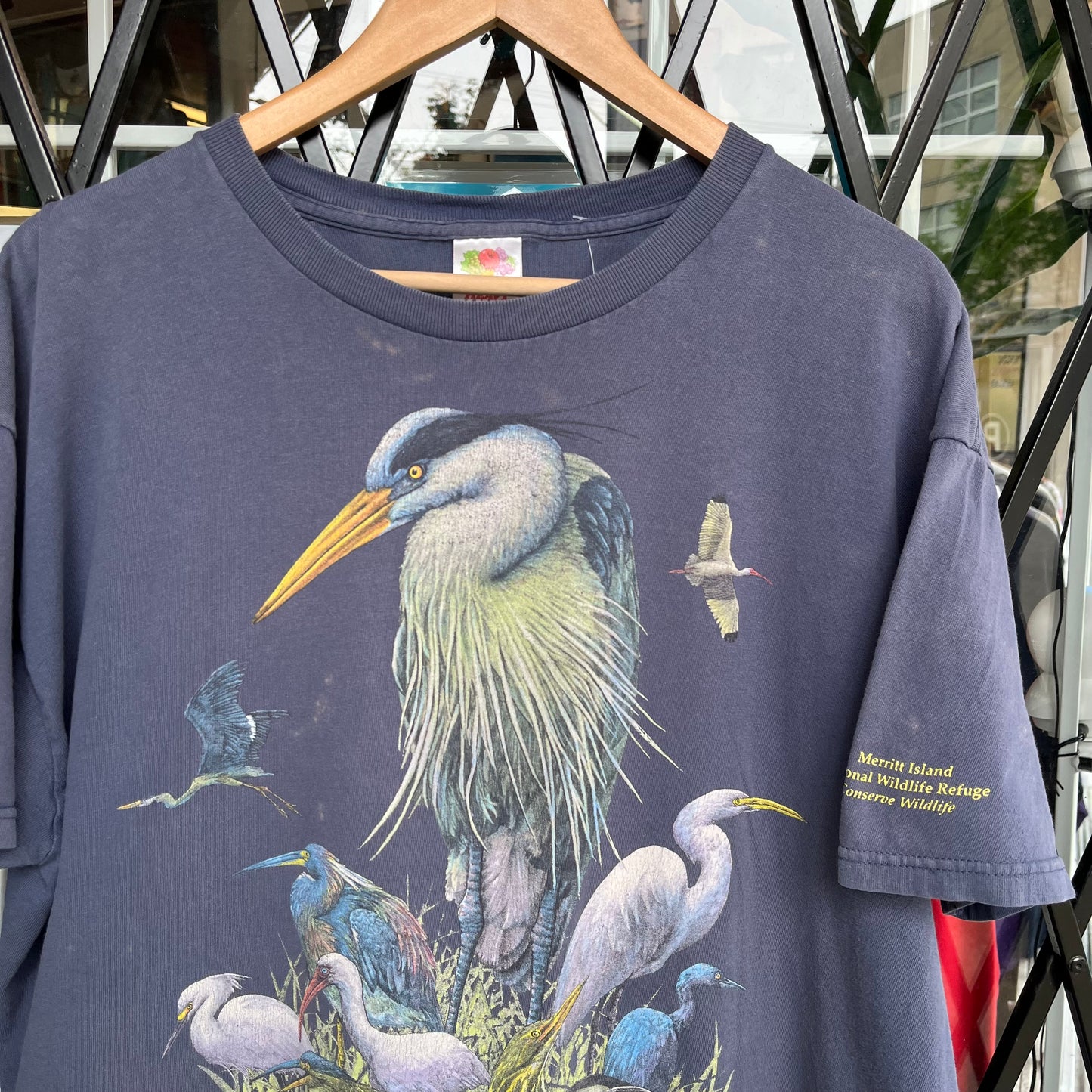 Vintage Wildlife Bird Tee - Size XL