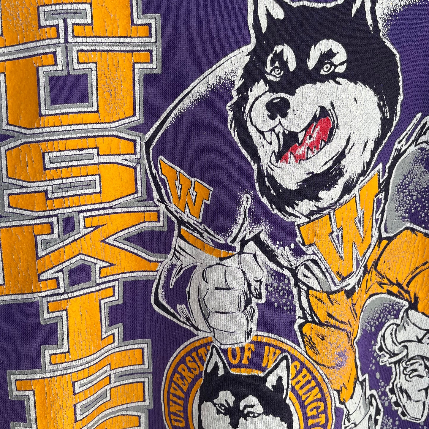 Vintage Washington Huskies Crewneck - Size L