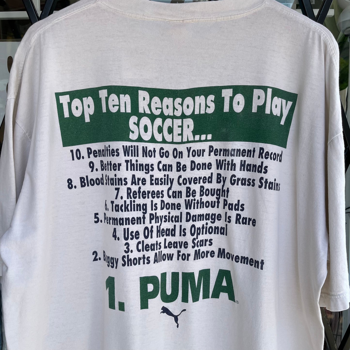 Vintage Puma Soccer Tee - Size XL