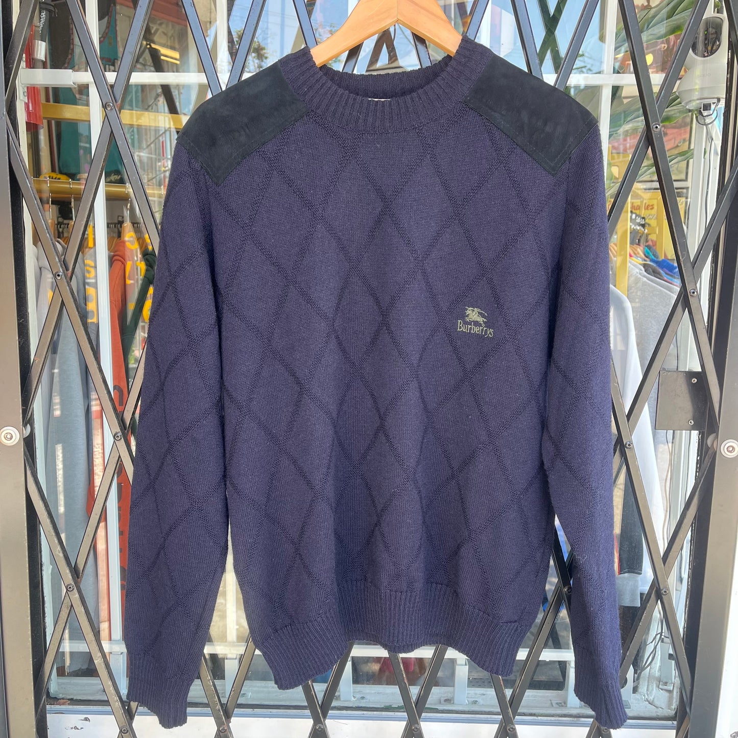 Vintage 90s Burberry Wool Sweater - Size S