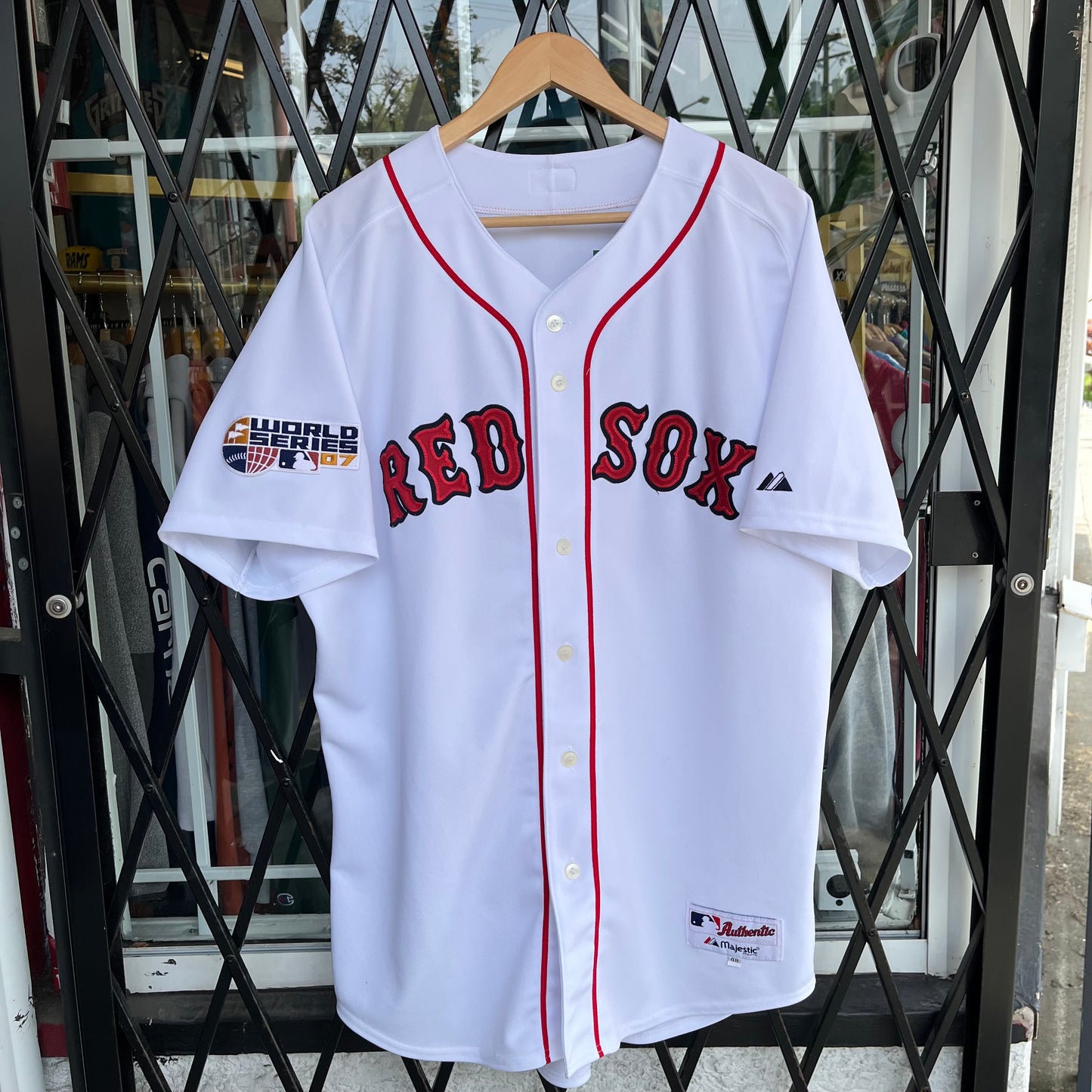 2007 Boston Red Sox Jason Varitek World Series Jersey - Size XXL