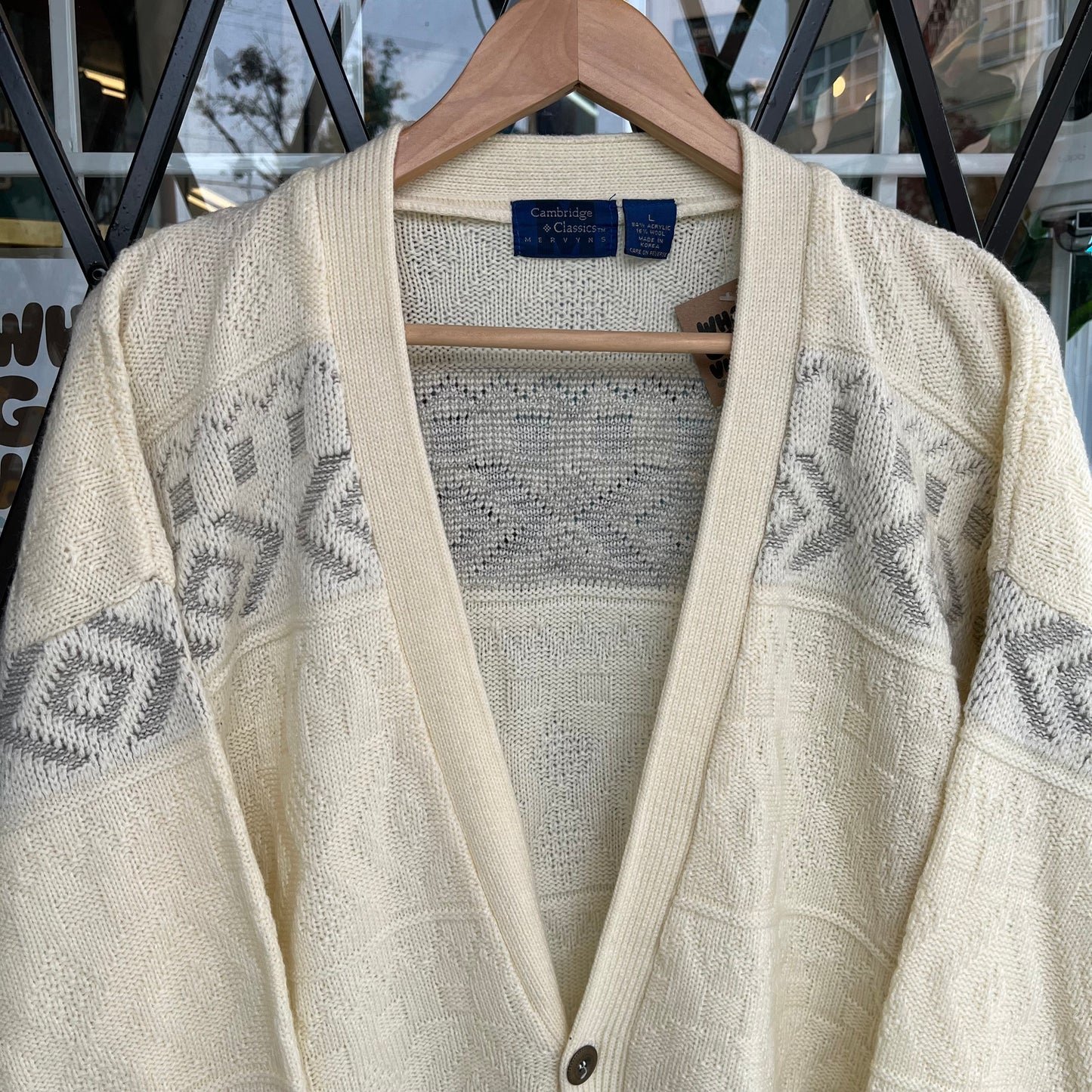 Vintage Mervyns Knit Cardigan - Size L