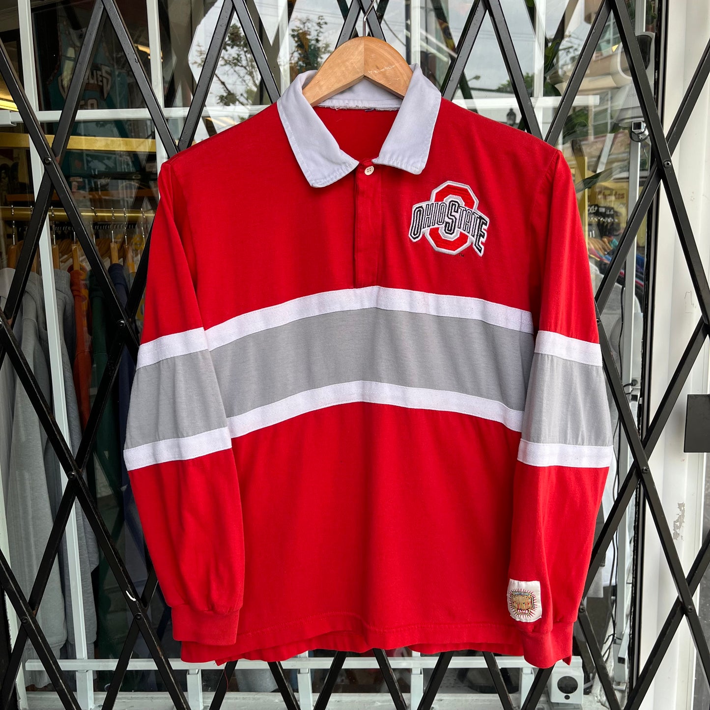 Vintage Ohio State Long Sleeve Rugby Shirt - Size M