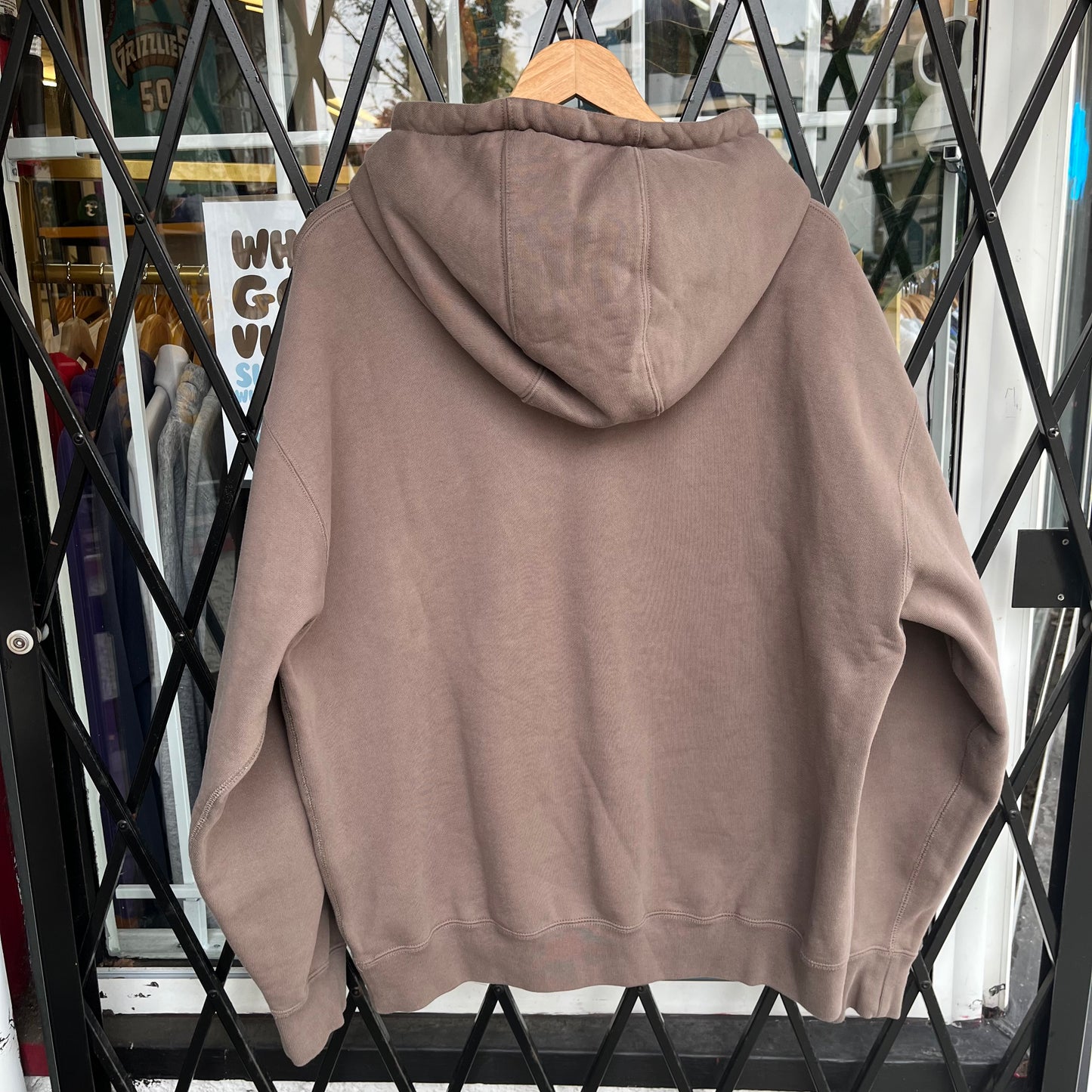 Nike Oversized Heavyweight Mocha Hoodie - Size L