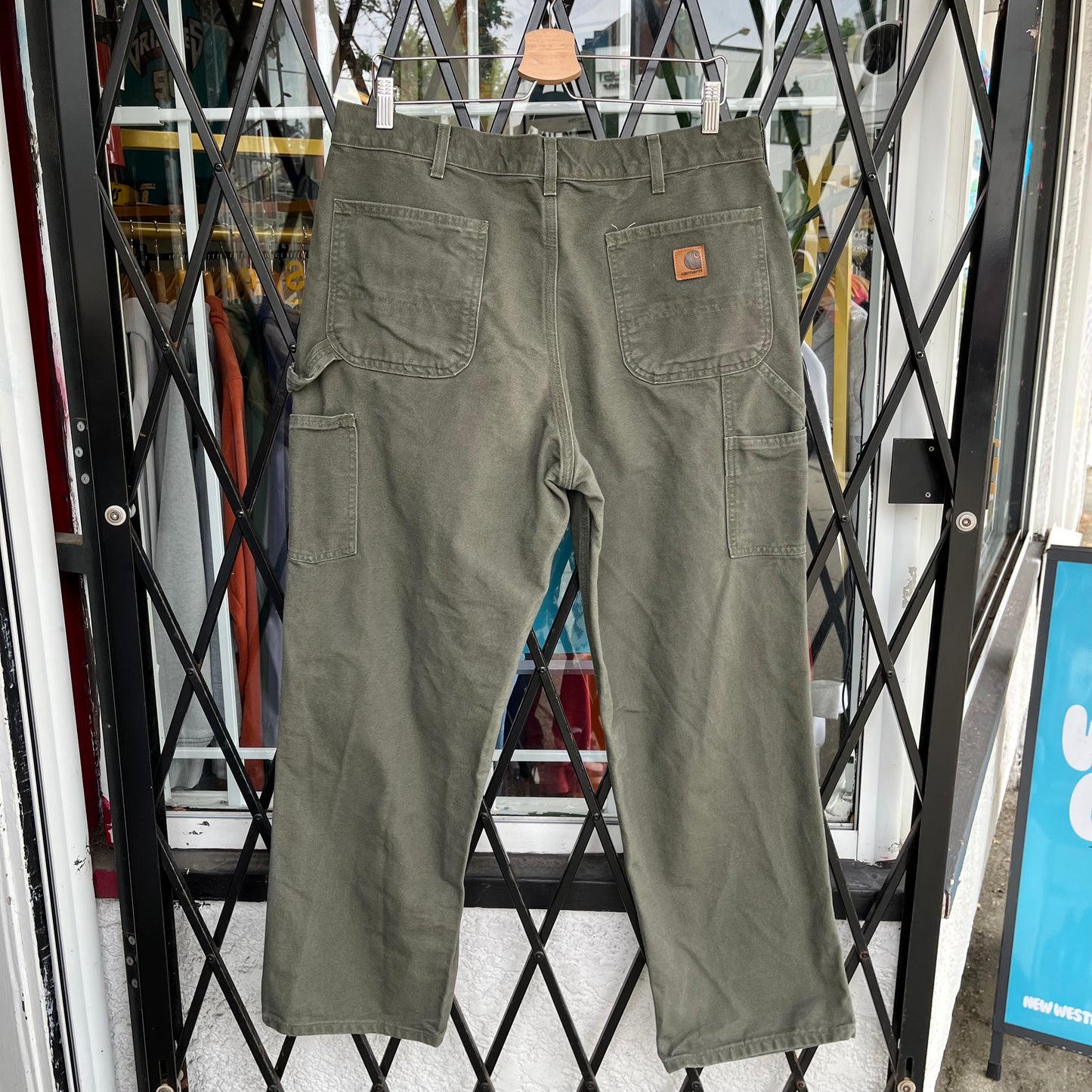 Carhartt Carpenter Pants Green - Size 36W