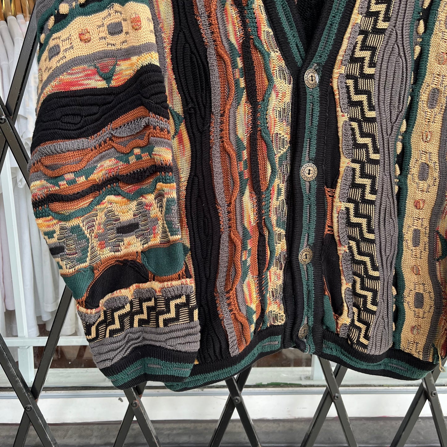Vintage Tundra Coogi Style Cardigan - Size L