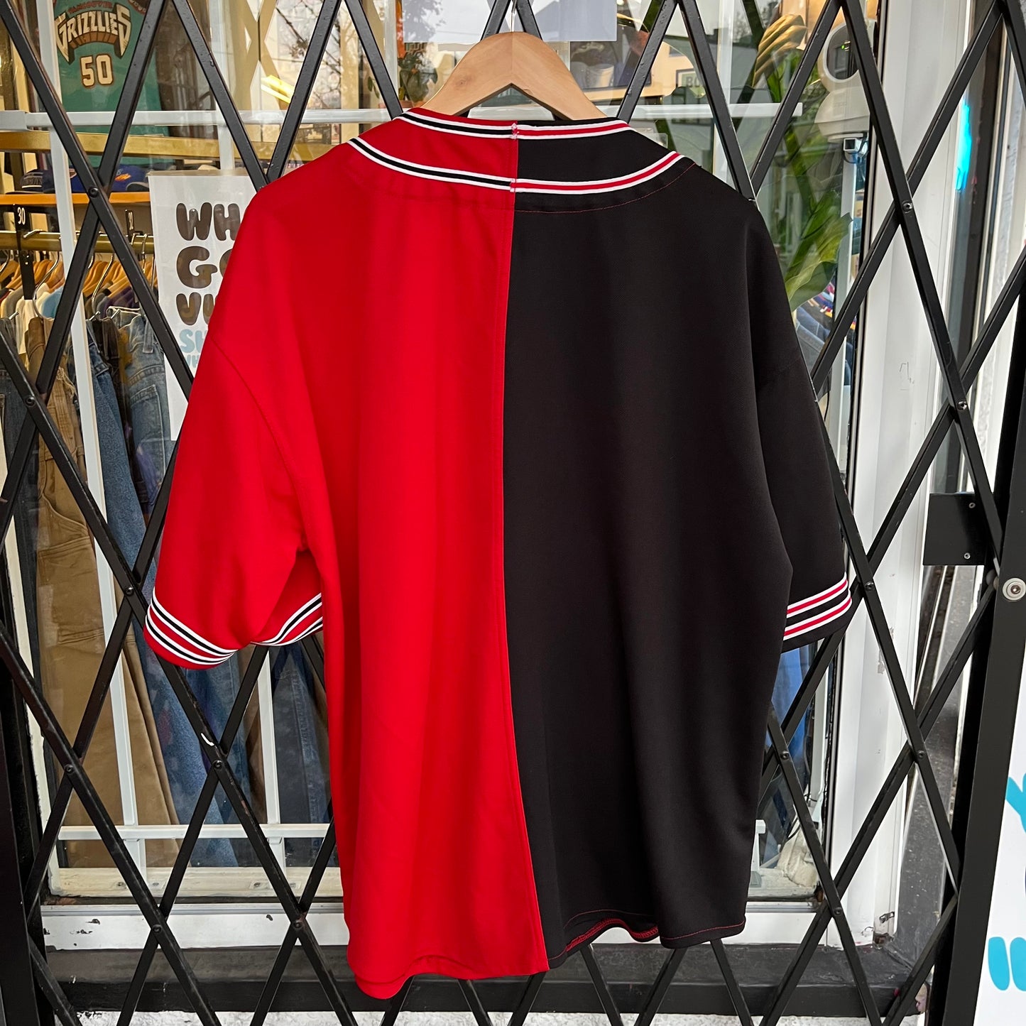 Vintage University of Wisconsin Badgers Split Baseball Jersey - Size XXL