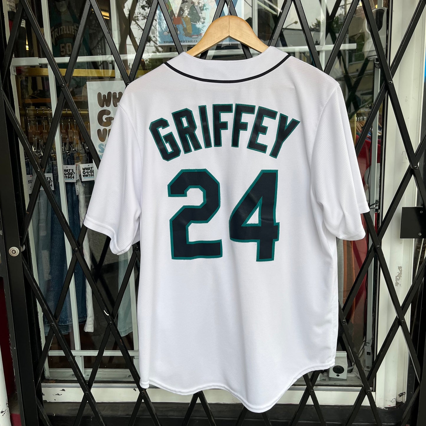 Seattle Mariners Majestic Throwback Ken Griffey Jersey - Size L