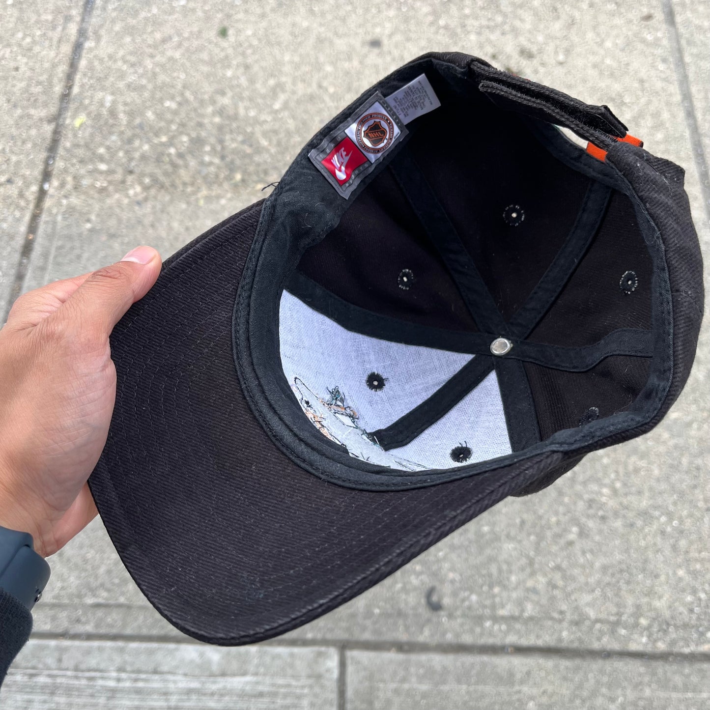 Vintage Nike San Jose Sharks Velcro Back Hat