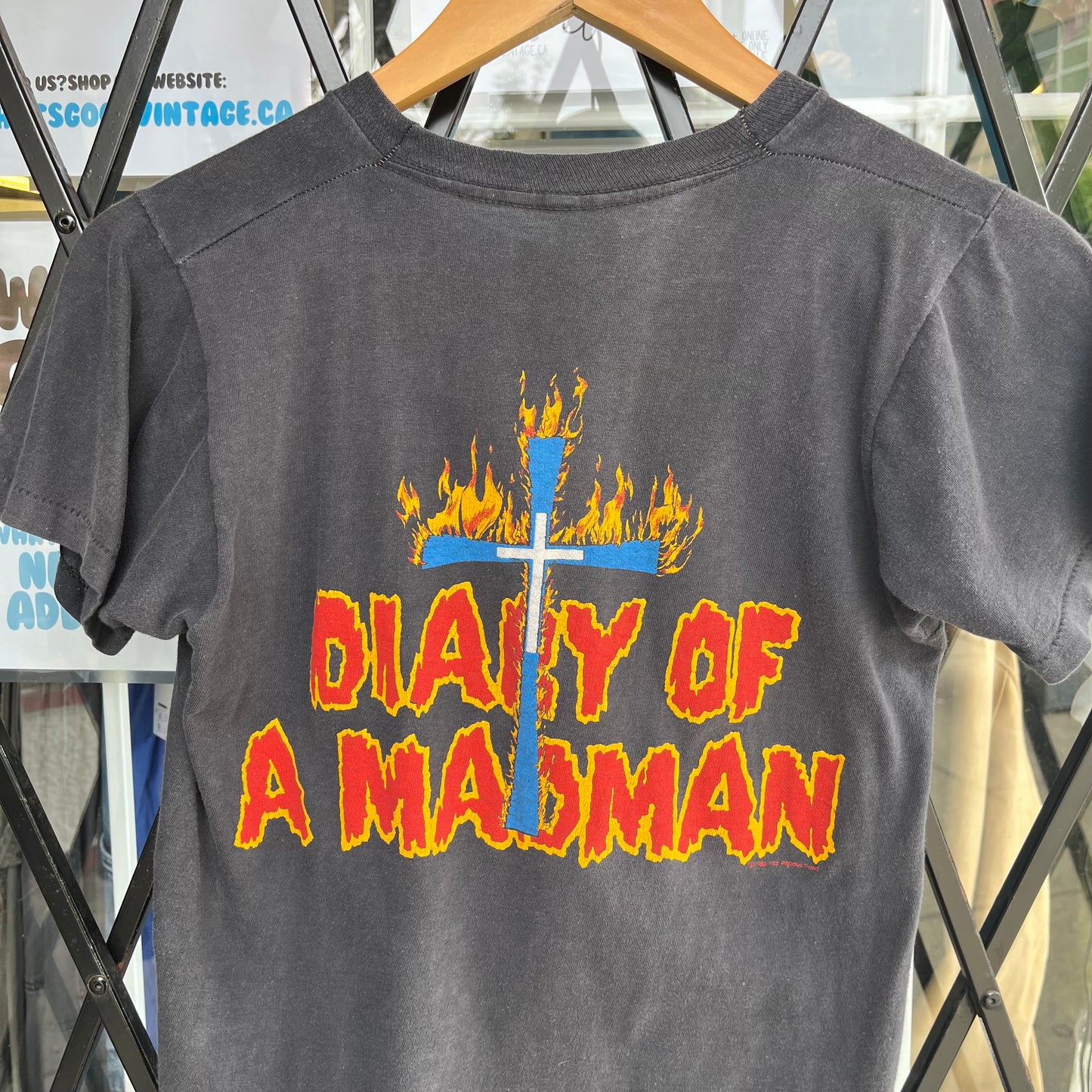 1982 Ozzy Osbourne Diary of a Madman Tee - Size M