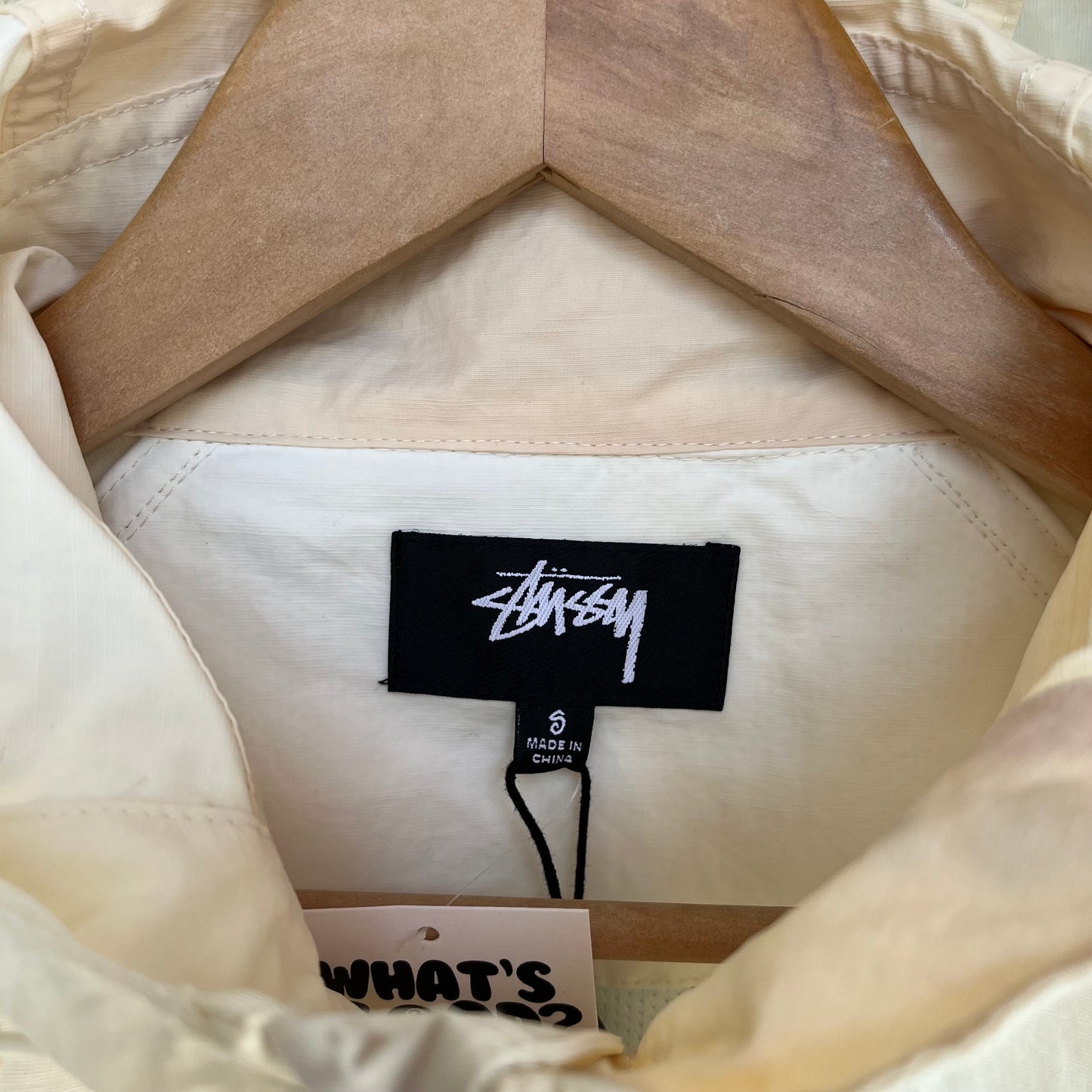 Stussy Beach Shell Wave Dye Jacket Bone - Size S
