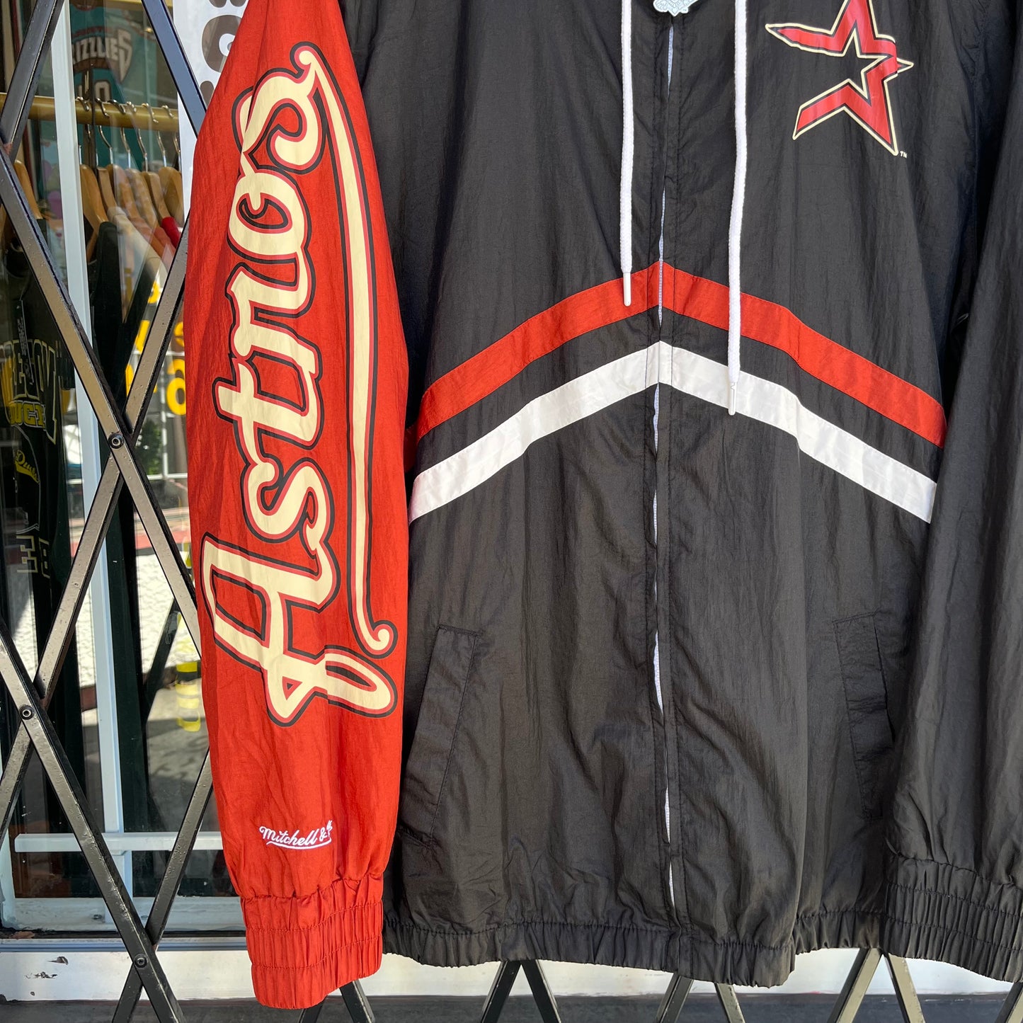 Mitchell & Ness Houston Astros Throwback Windbreaker - Size M