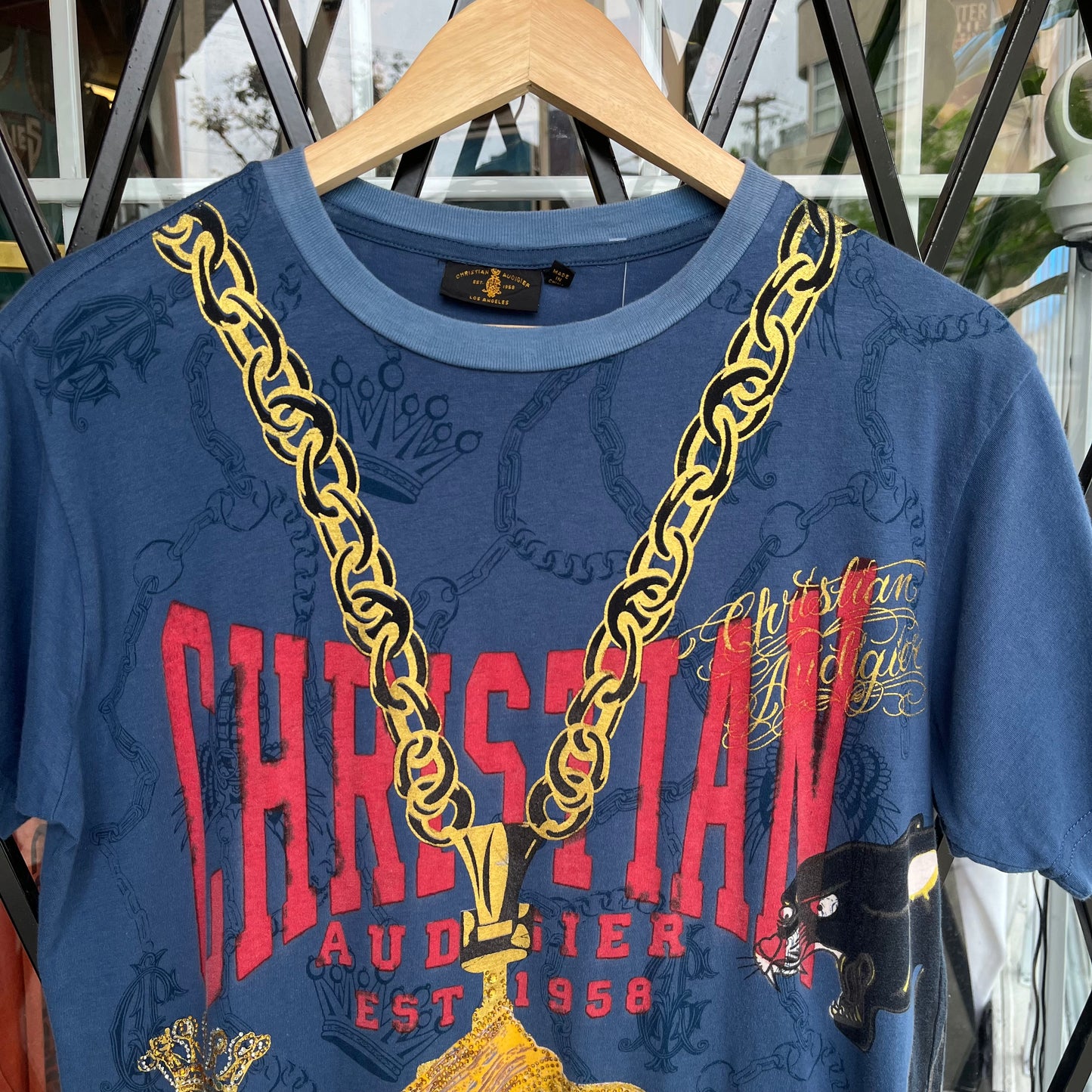 Y2K Christian Audigier Tee - Size M